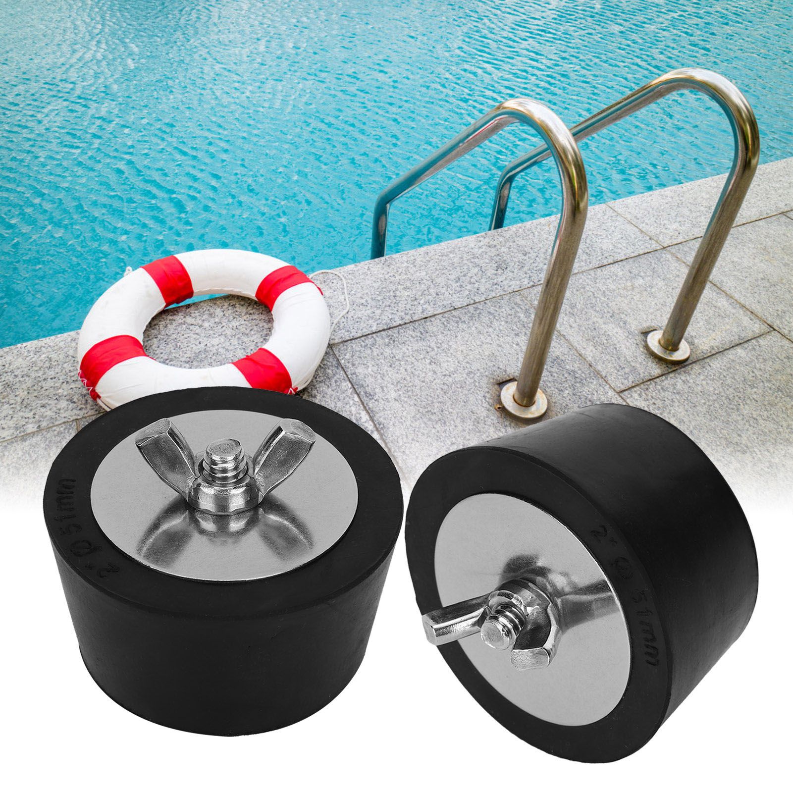 2PCS 2in Rubber Expansion Winterizing Plug for Swimming Pool Spa Pipework view 11
