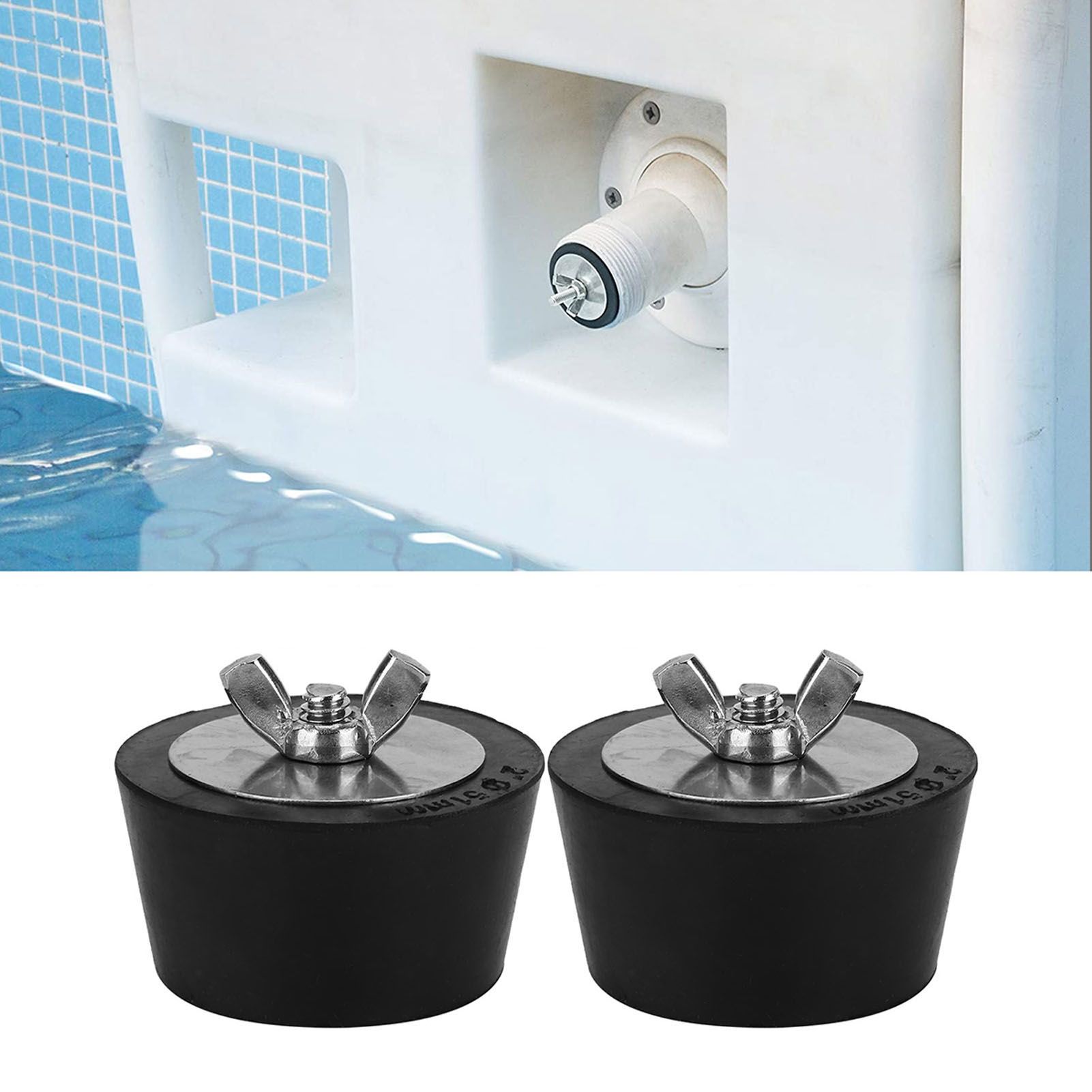 2PCS 2in Rubber Expansion Winterizing Plug for Swimming Pool Spa Pipework view 12