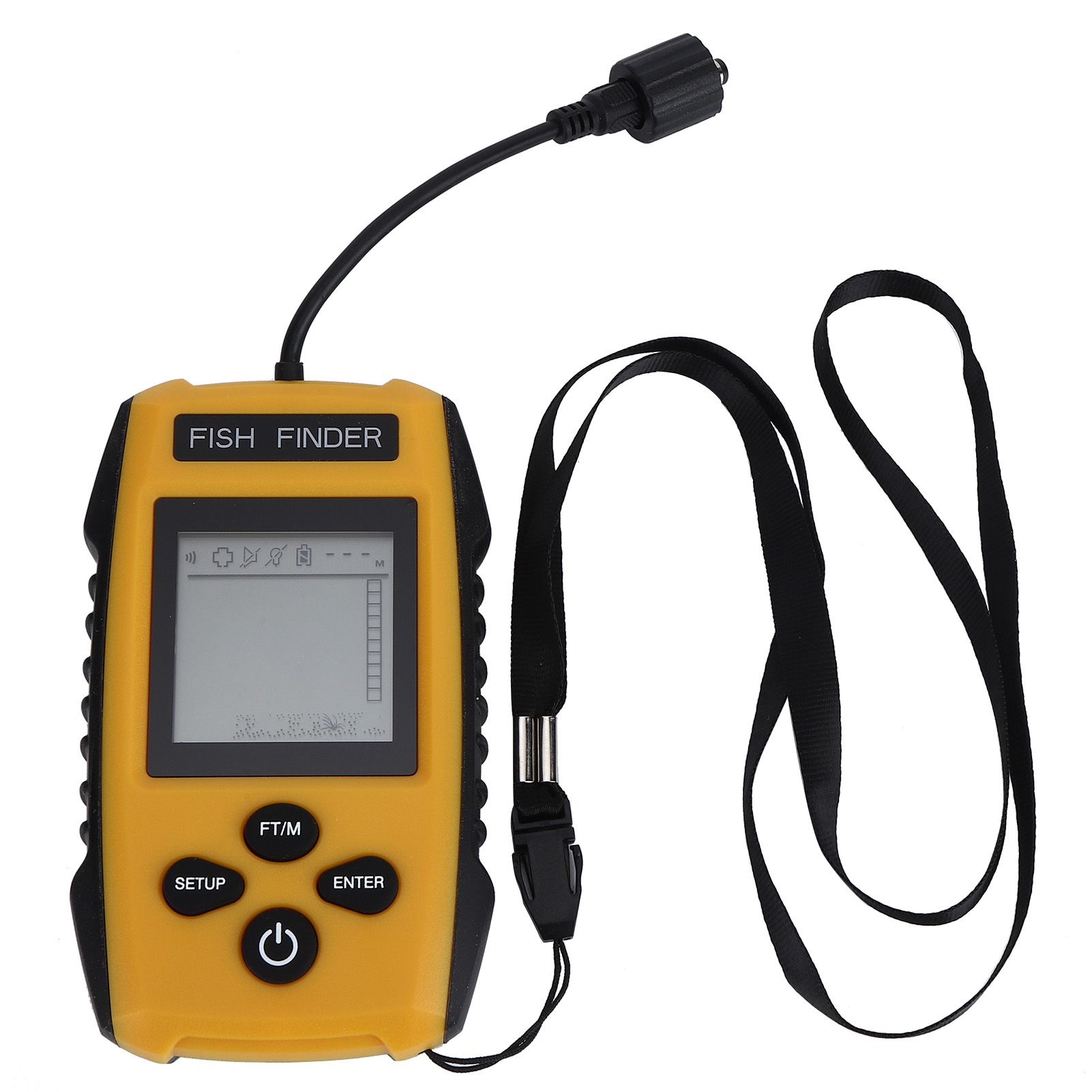 Portable HandHeld Wired Sonar Sensor Ultrasonic Fish Finder Detector Fishing view 3
