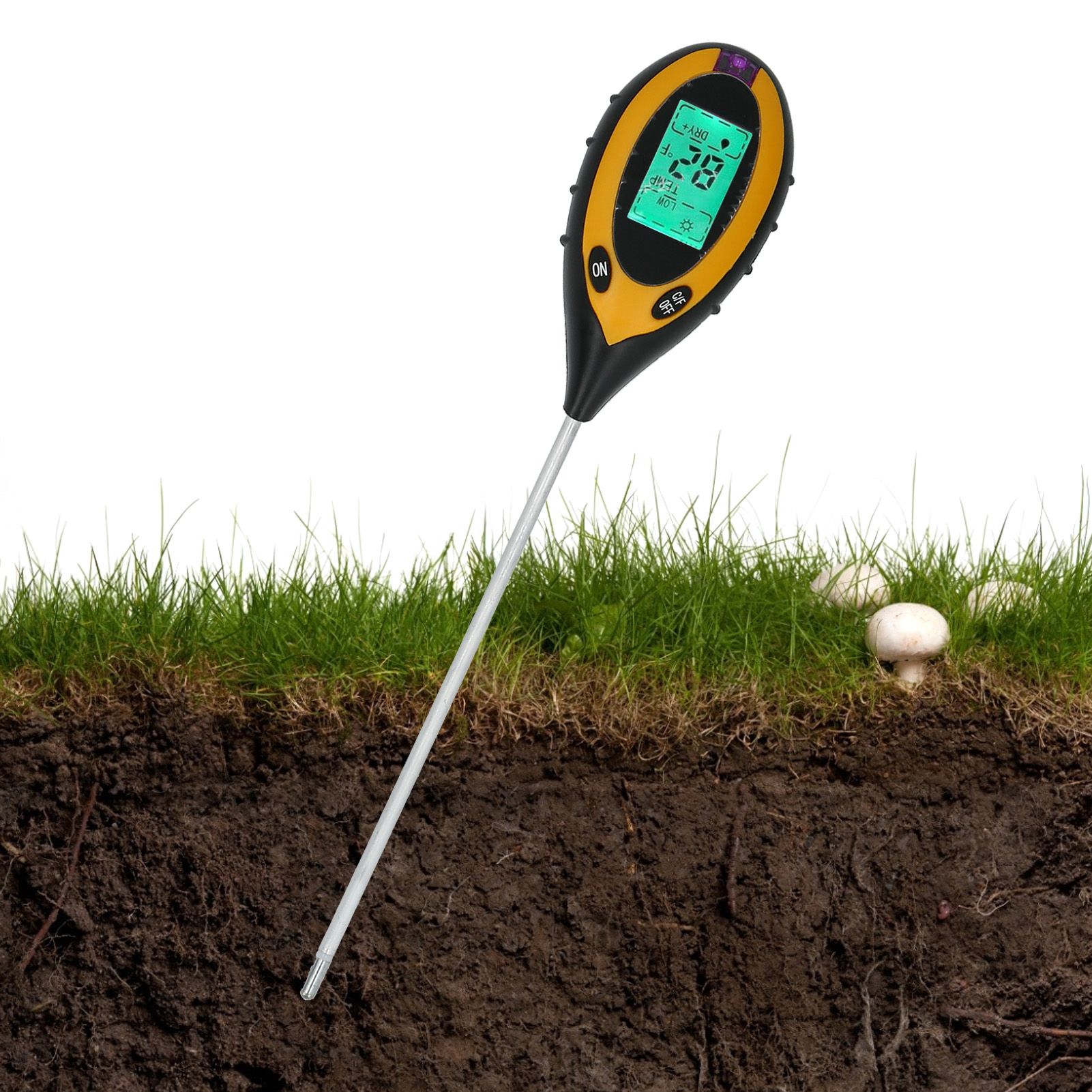 4 in1 Soil Tester Digital Humidity PH Illuminance MultiFunctional Sensor for view 9