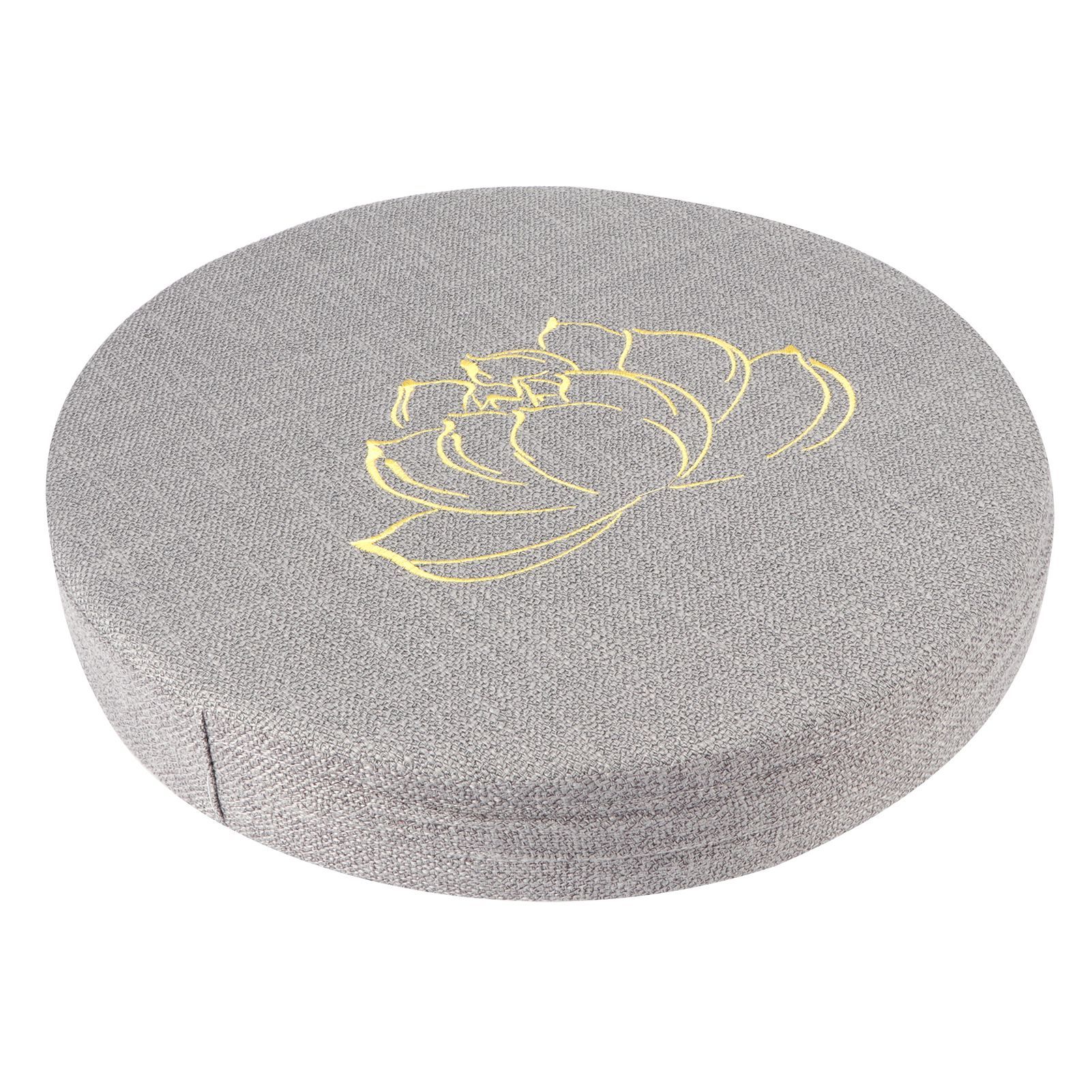 Embroidery Linen Cushion Thickened Round Straw Yoga Mat Home Balcony Seating