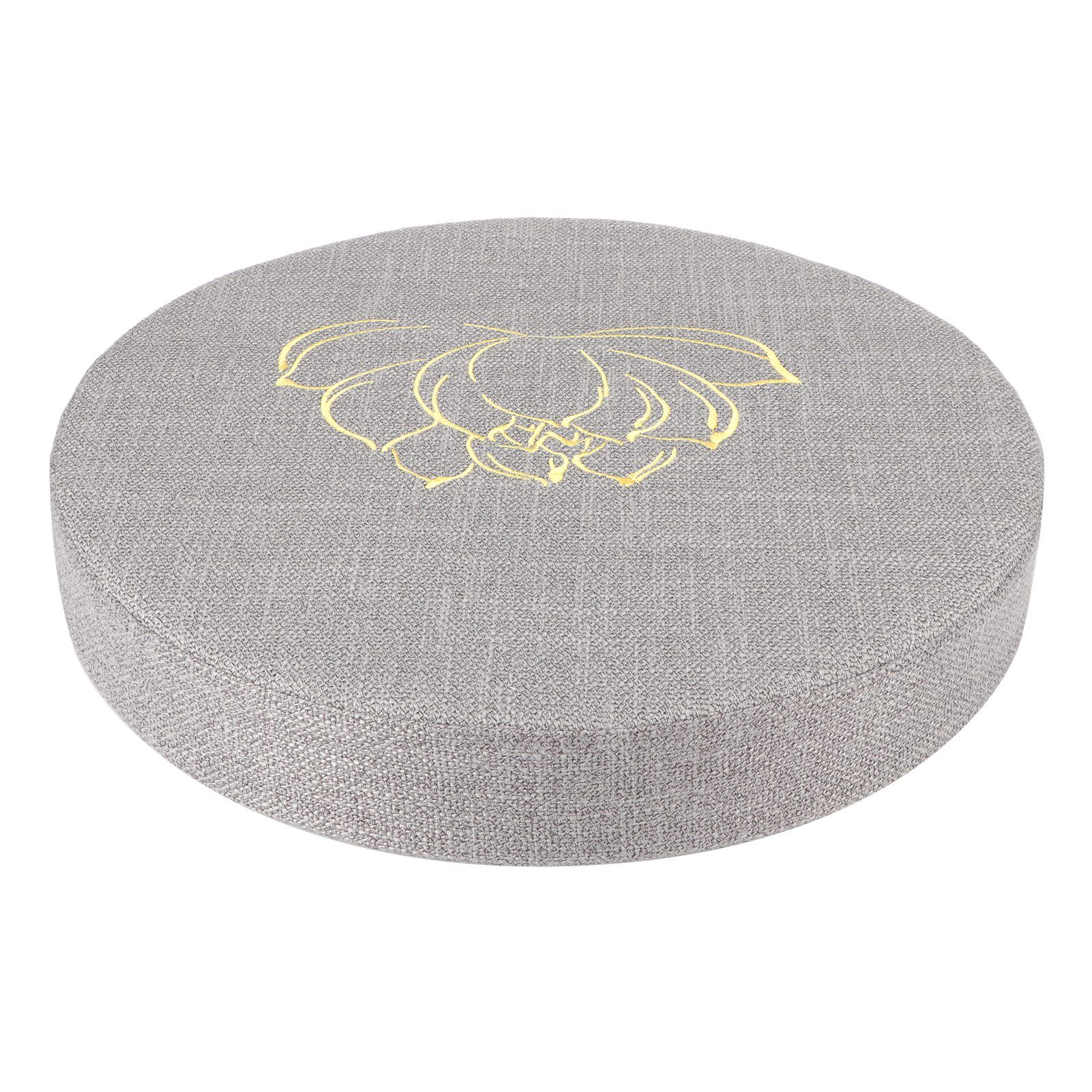 Embroidery Linen Cushion Thickened Round Straw Yoga Mat Home Balcony Seating view 5