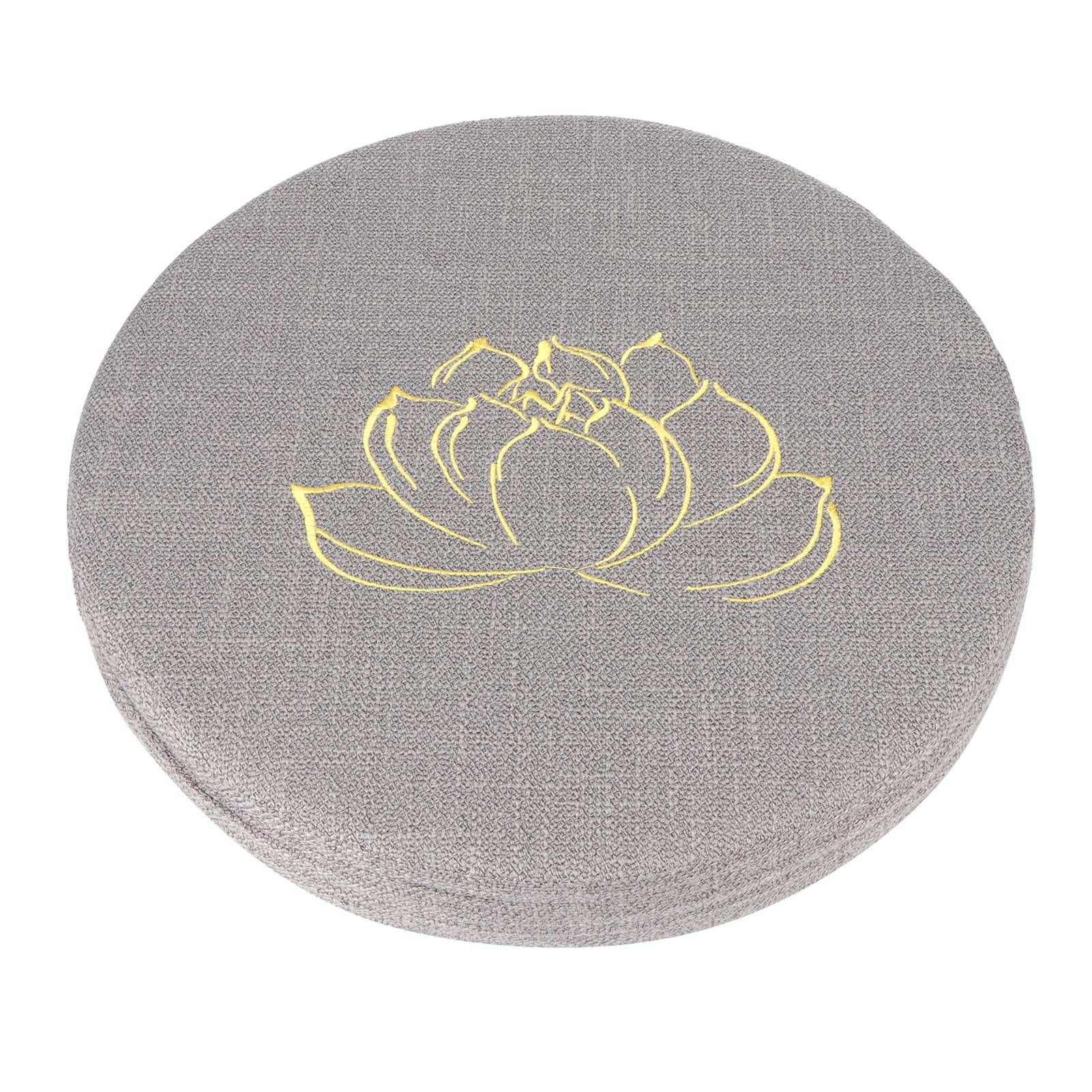 Embroidery Linen Cushion Thickened Round Straw Yoga Mat Home Balcony Seating view 6