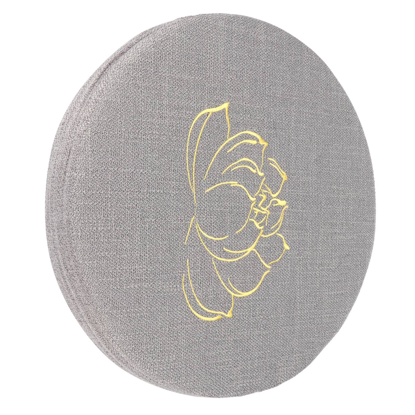 Embroidery Linen Cushion Thickened Round Straw Yoga Mat Home Balcony Seating view 8