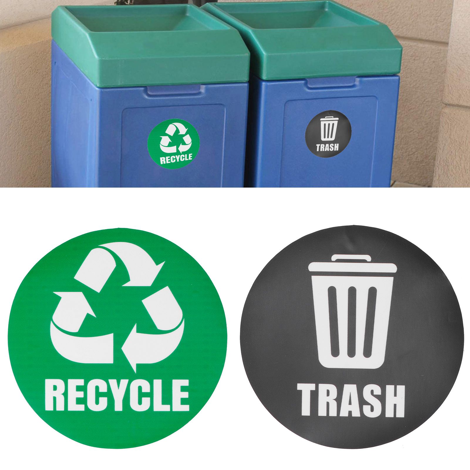 18Pcs Environmental Label Recycle Trash Decal Stickers SelfAdhesive Waterproof view 9