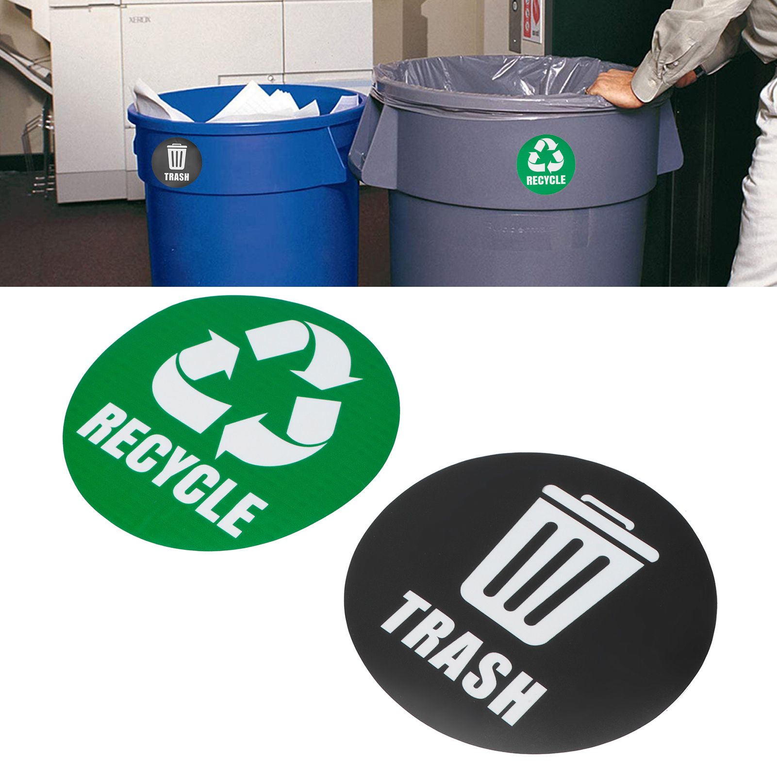 18Pcs Environmental Label Recycle Trash Decal Stickers SelfAdhesive Waterproof view 10