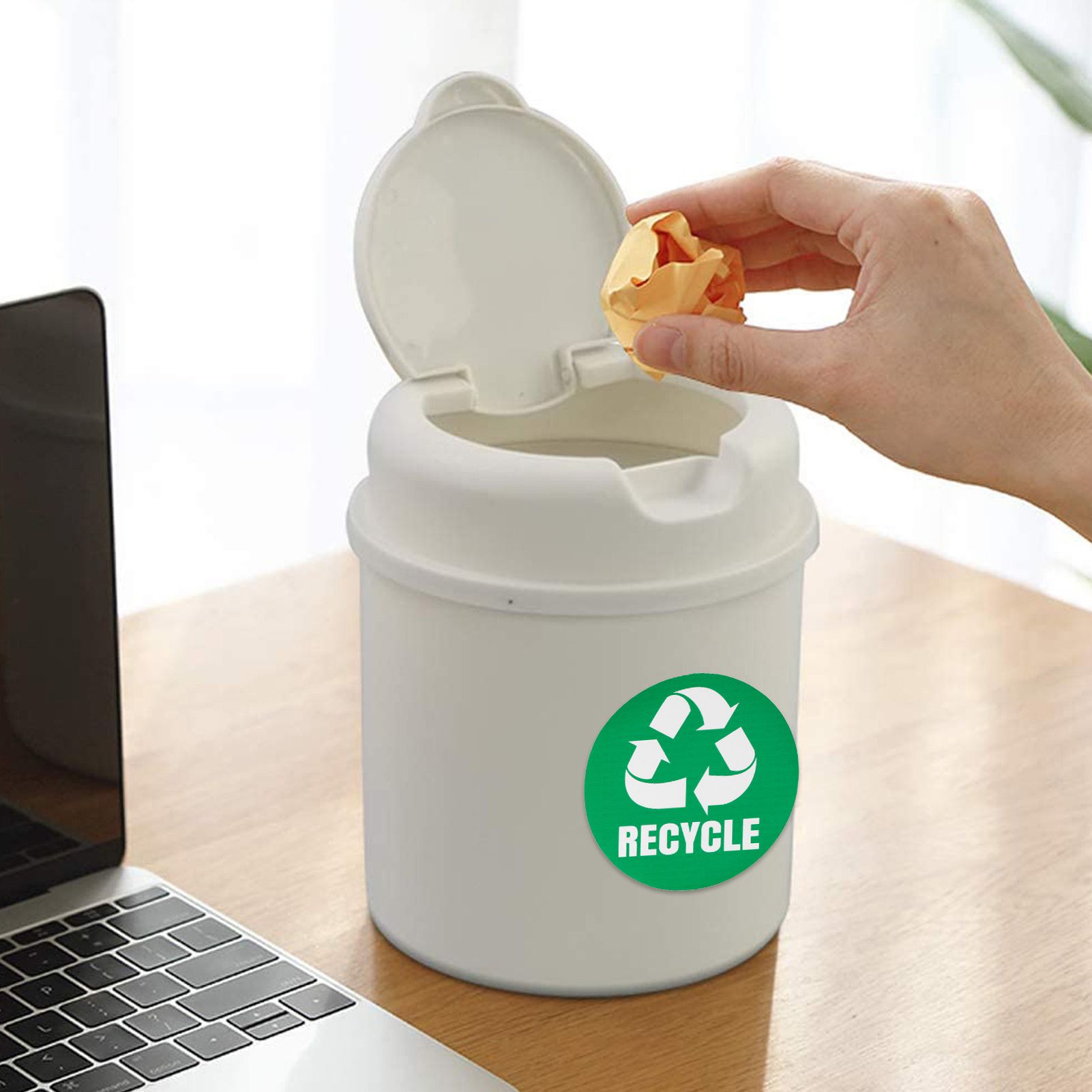 18Pcs Environmental Label Recycle Trash Decal Stickers SelfAdhesive Waterproof view 12