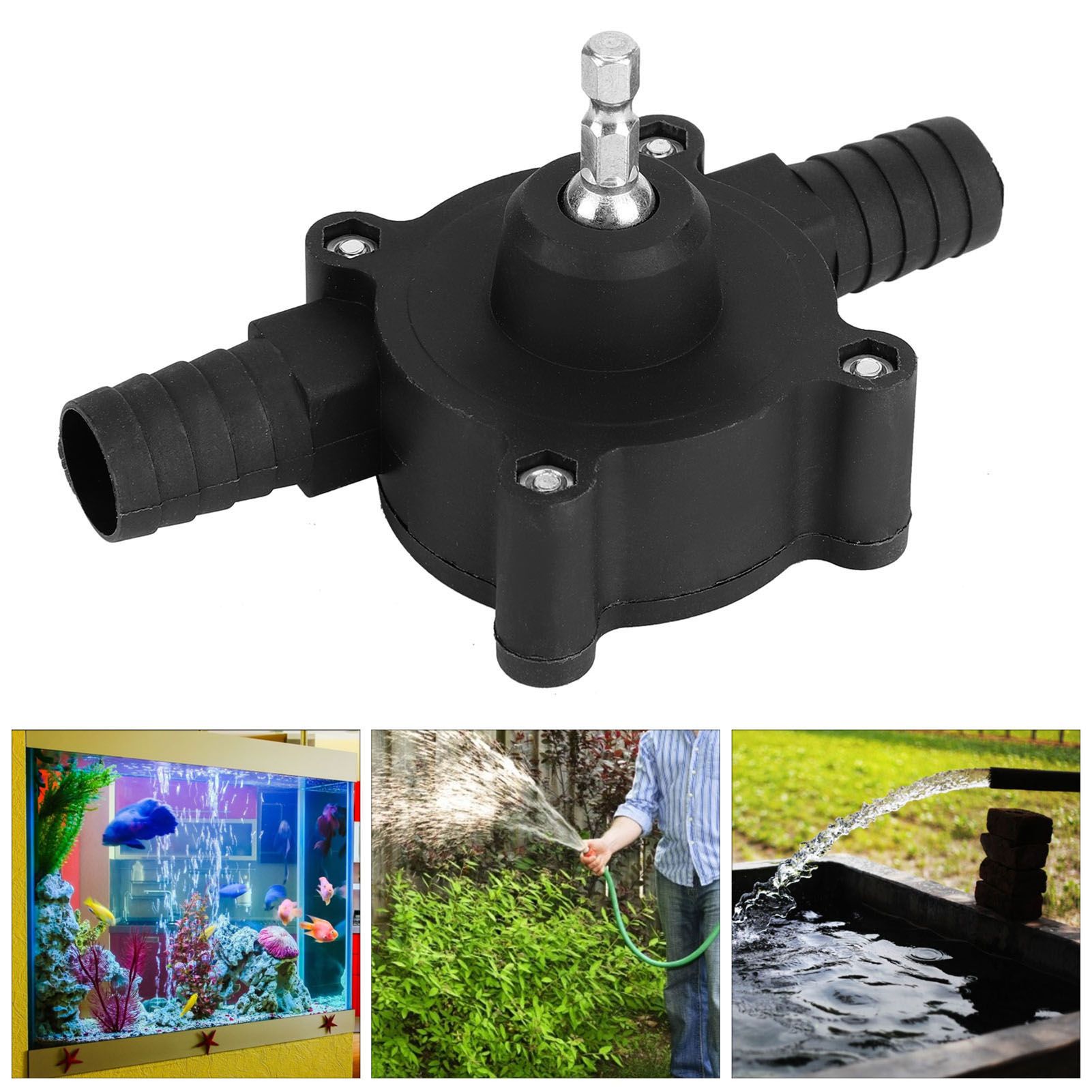 Mini Water Pump SelfPriming Electric Drill Pumps for Oil Fluid Transfer Garden view 9