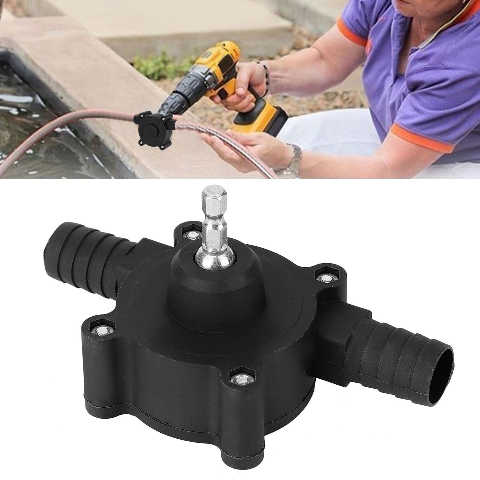 Mini Water Pump SelfPriming Electric Drill Pumps for Oil Fluid Transfer Garden view 10
