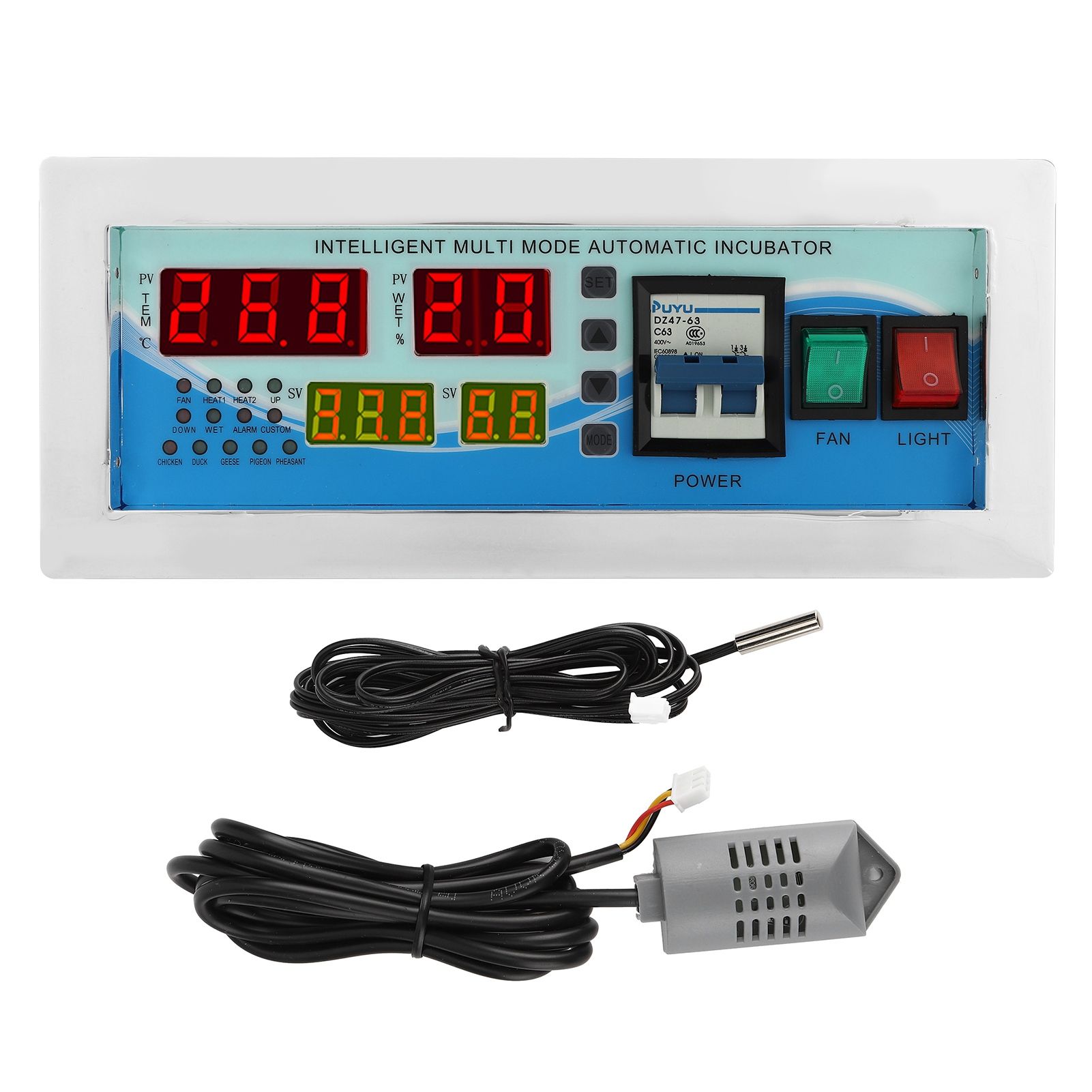 Automatic Egg Incubator Controller Digital Temperature Humidity Controller view 2