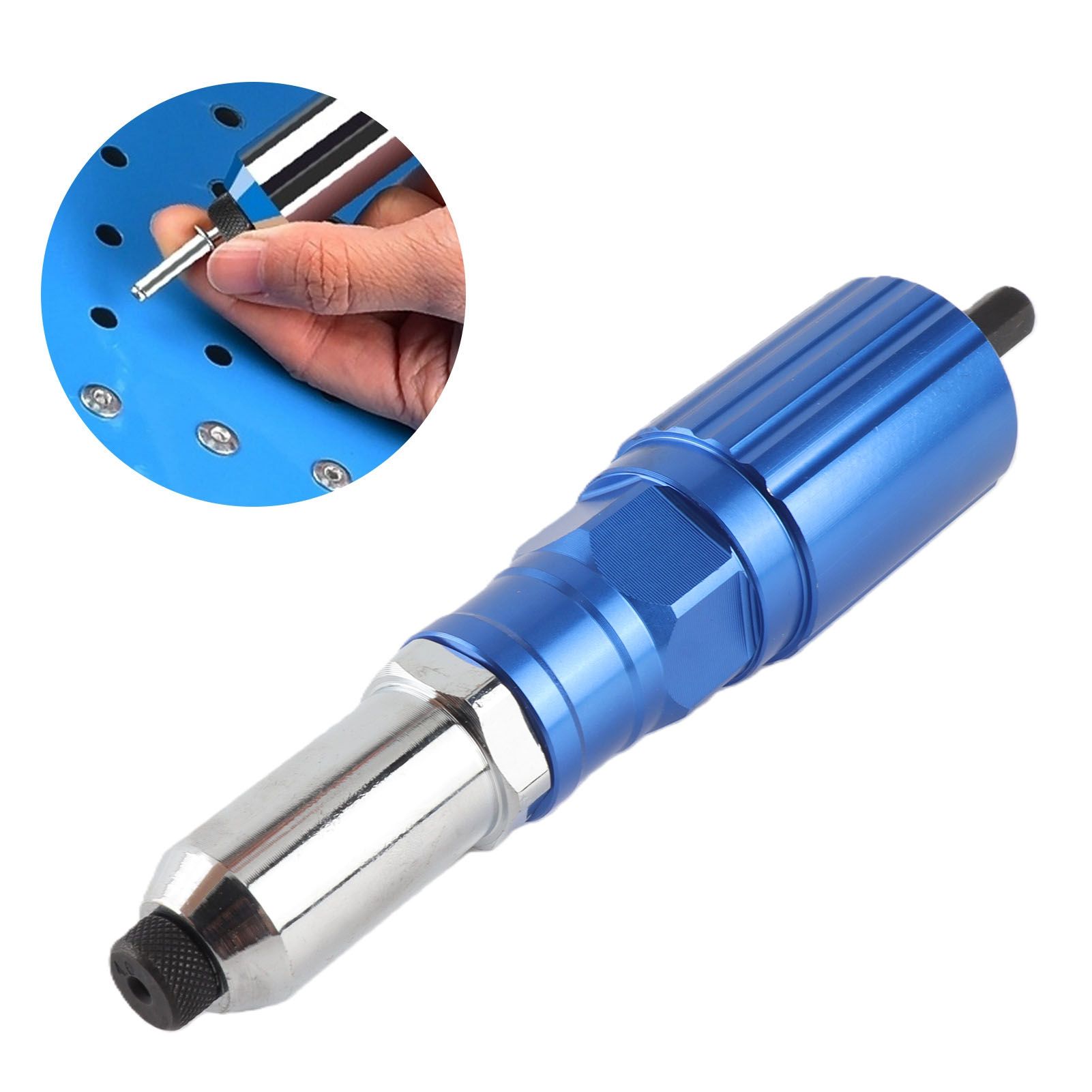 Rivet Drill Attachment Electric Riveter Conversion Connector Adaptor Electric view 12