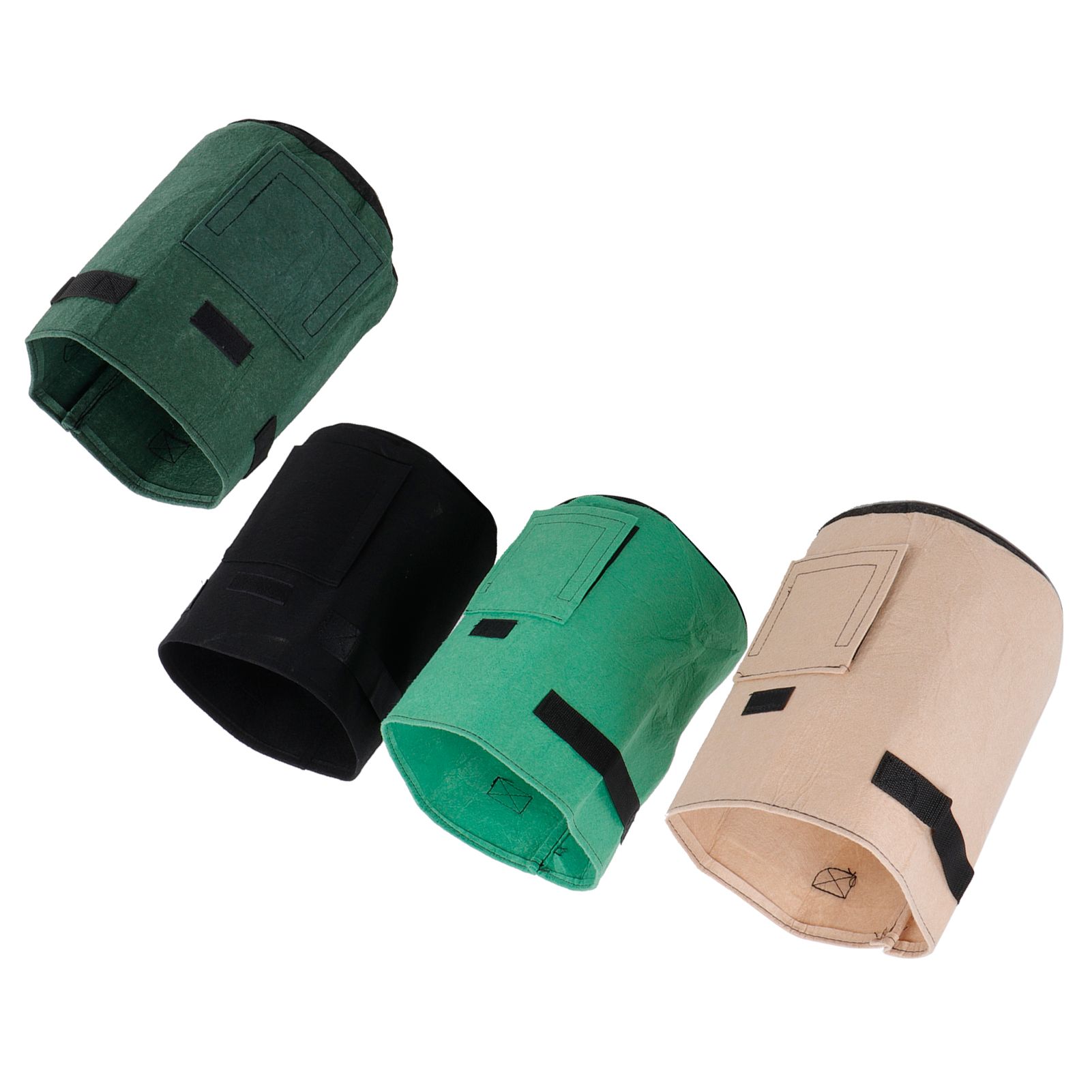 4Pcs Garden Felt Growing Plant Bag Indoor Outdoor Vegetable Flower Pot view 5
