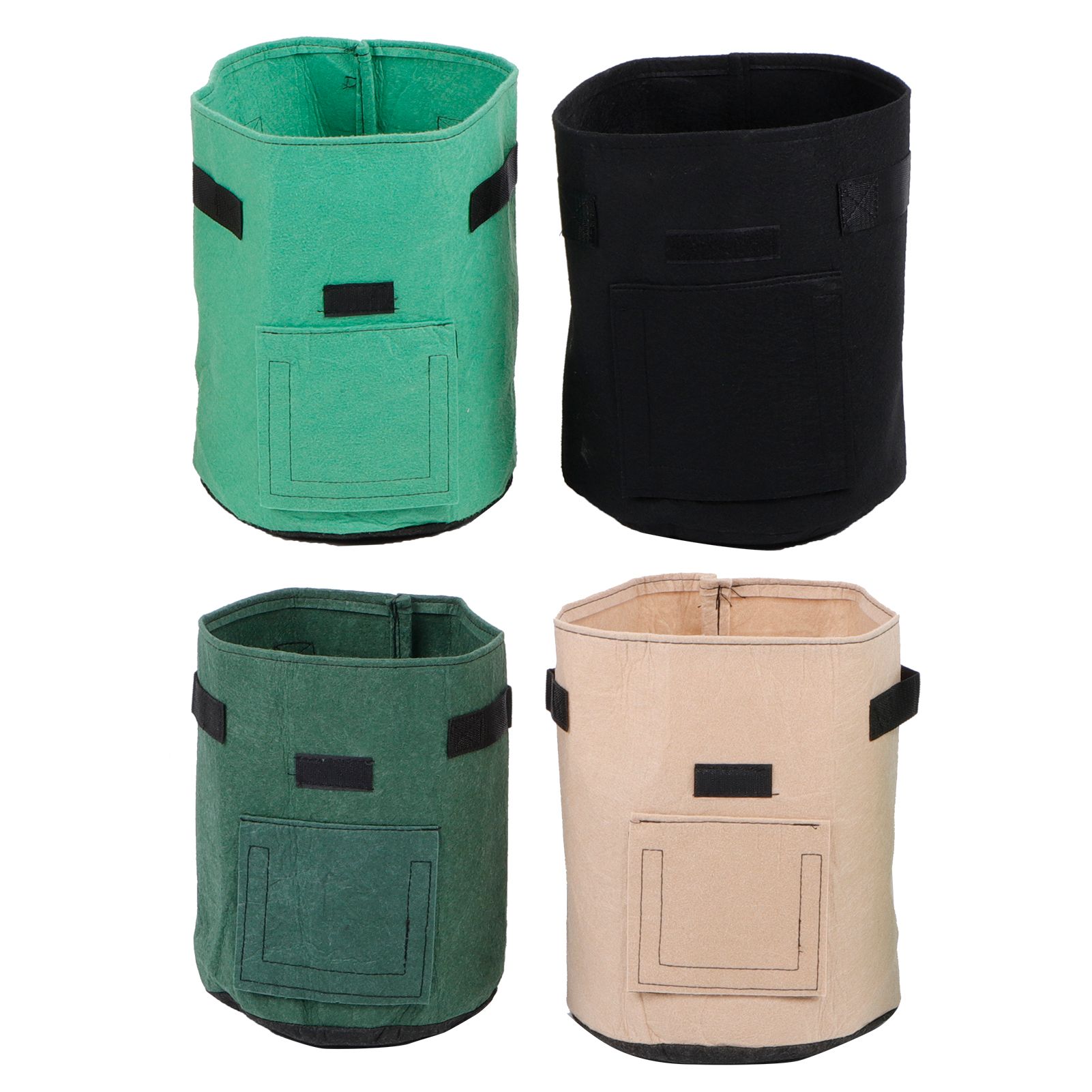 4Pcs Garden Felt Growing Plant Bag Indoor Outdoor Vegetable Flower Pot view 6