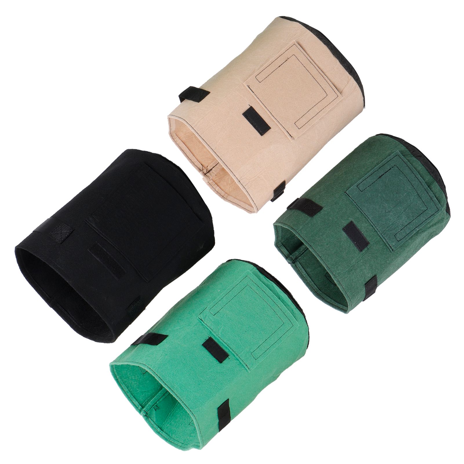 4Pcs Garden Felt Growing Plant Bag Indoor Outdoor Vegetable Flower Pot view 7