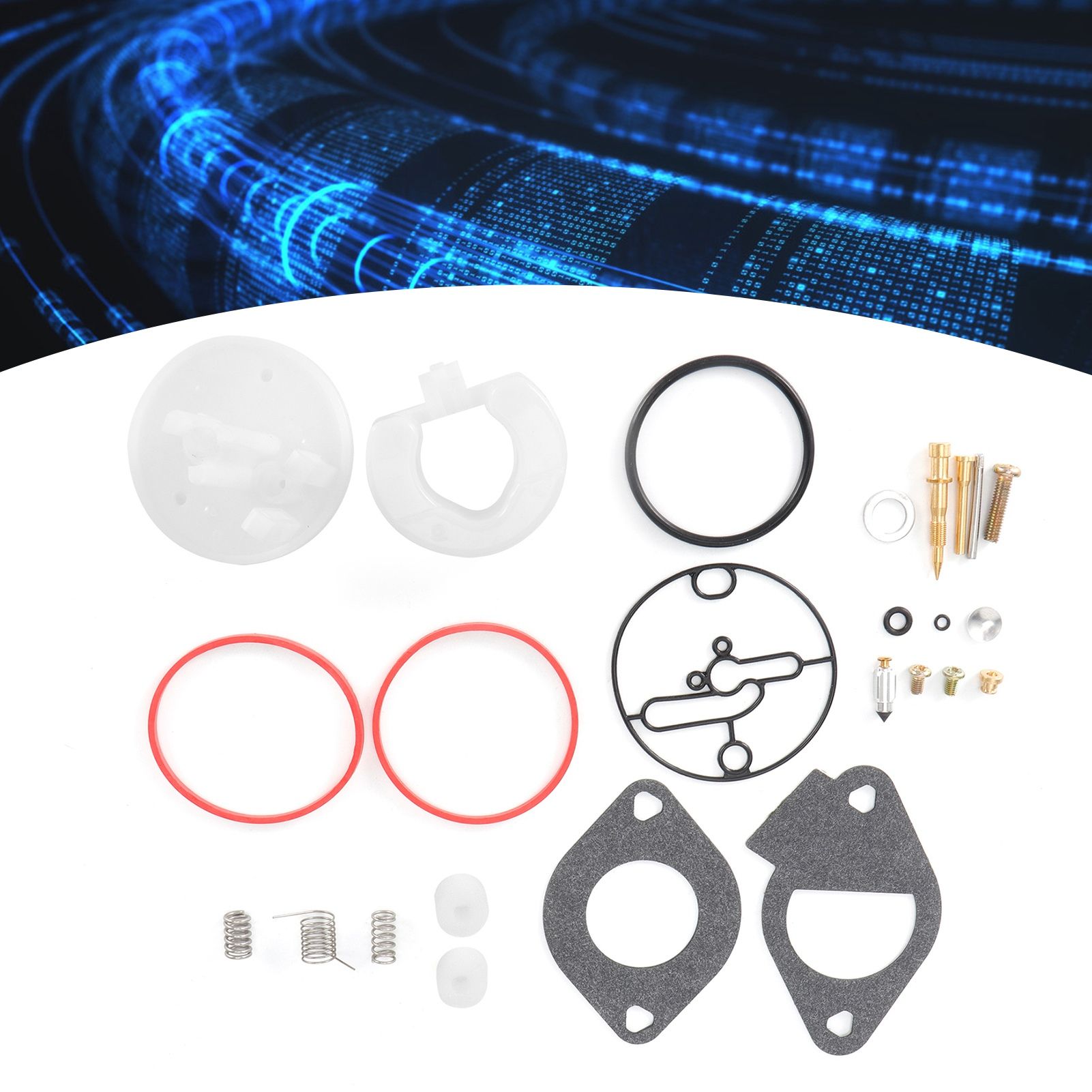25Pcs Carburetor Overhaul Kit with Fuel Solenoid Valve for Crafter Replacement view 9