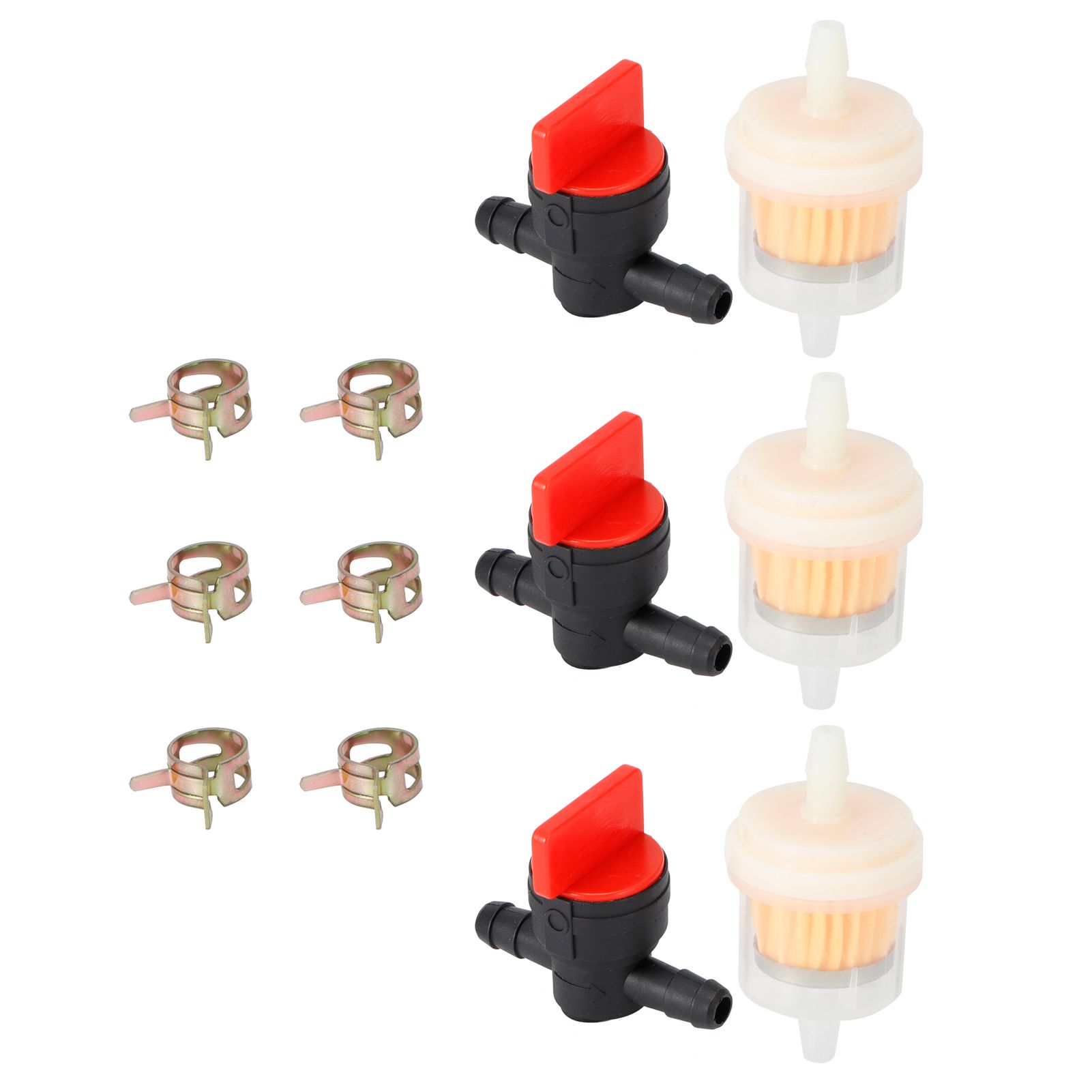 G1/4 Gas Tank Shut Cut Off Valve Filter Clamp Kit for Garden Brush Cutter Lawn view 4