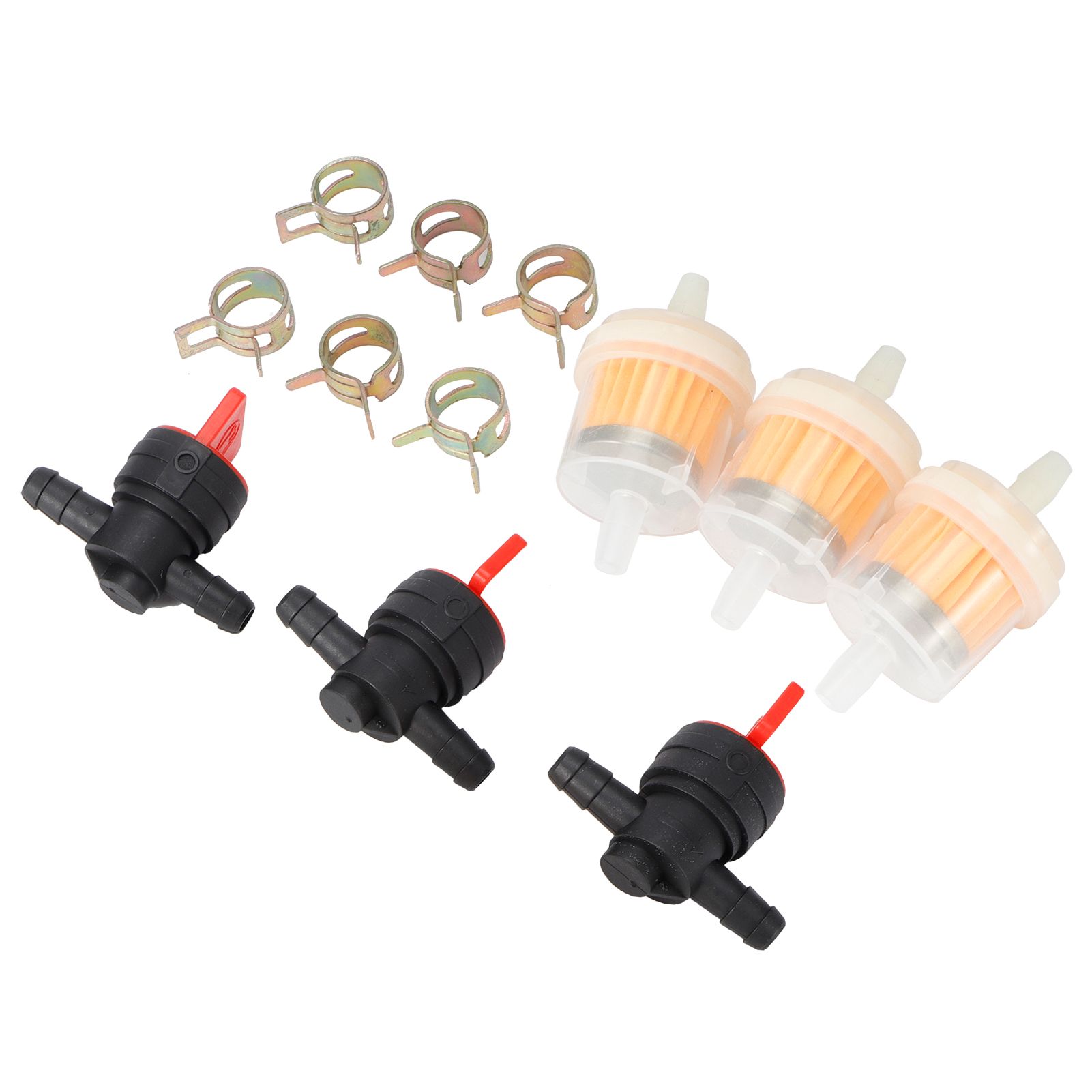G1/4 Gas Tank Shut Cut Off Valve Filter Clamp Kit for Garden Brush Cutter Lawn view 6