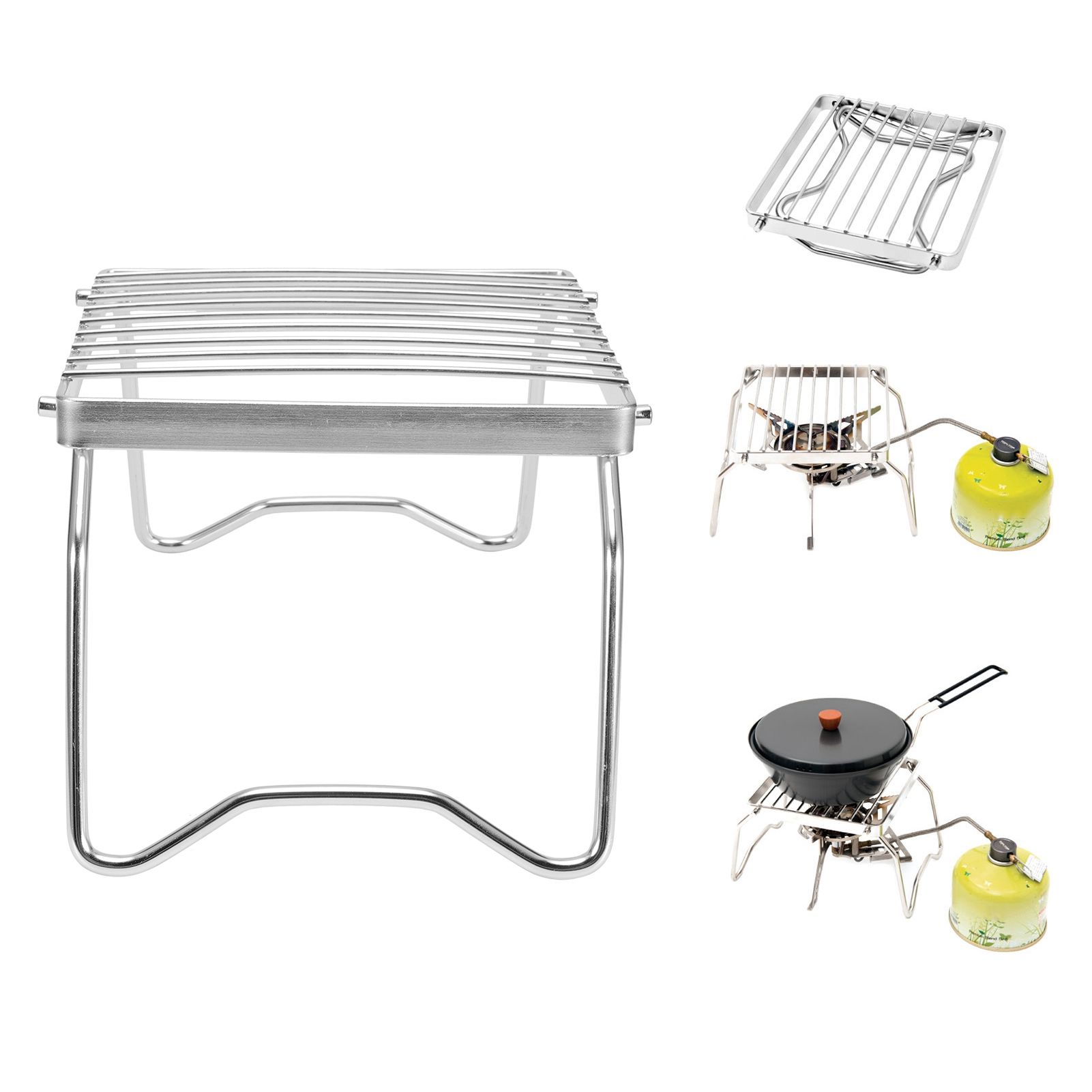 BBQ Grill Rack Mini Folding Portable Stainless Steel BBQ Grill for Outdoor view 9