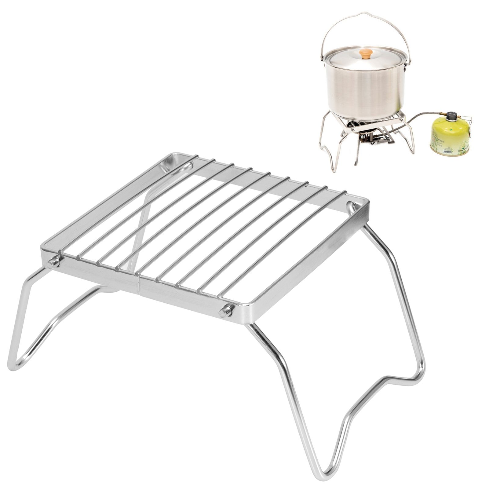 BBQ Grill Rack Mini Folding Portable Stainless Steel BBQ Grill for Outdoor view 10