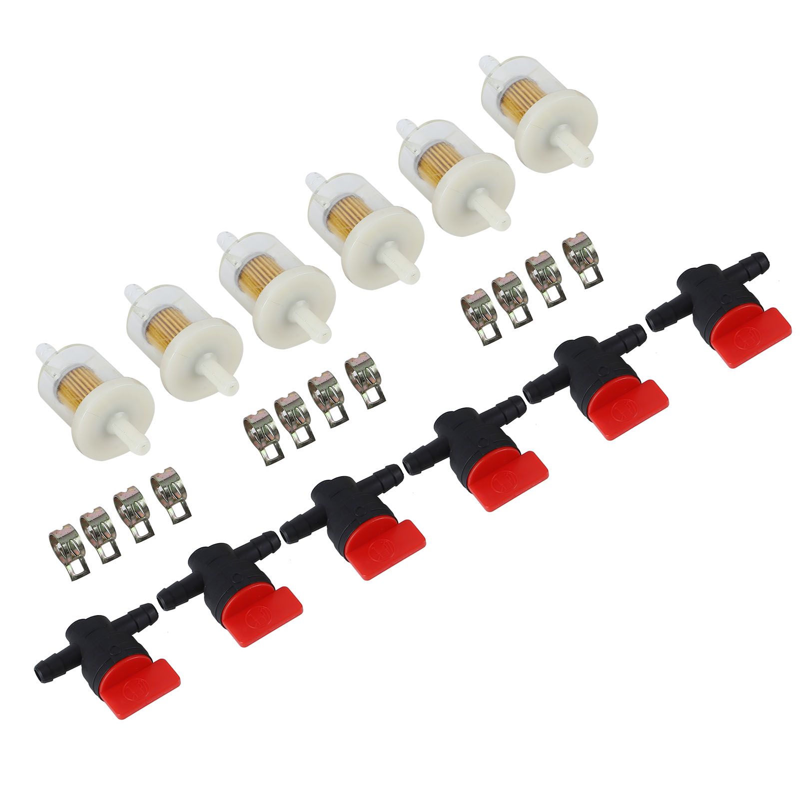 Carburetor Filter Cutoff Shut Off Valve Clamp Kit for Garden Brush Cutter Lawn view 3