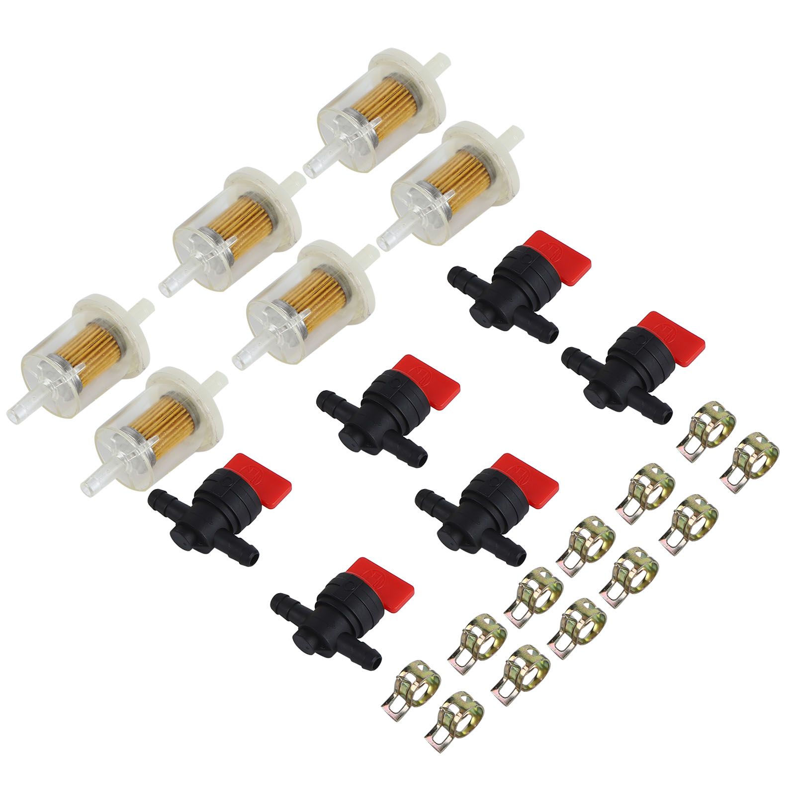 Carburetor Filter Cutoff Shut Off Valve Clamp Kit for Garden Brush Cutter Lawn view 4