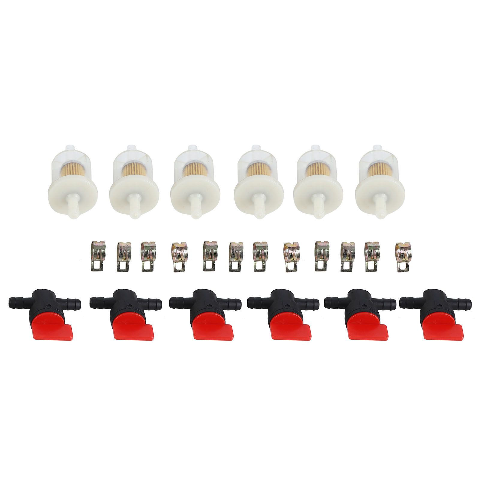 Carburetor Filter Cutoff Shut Off Valve Clamp Kit for Garden Brush Cutter Lawn view 5