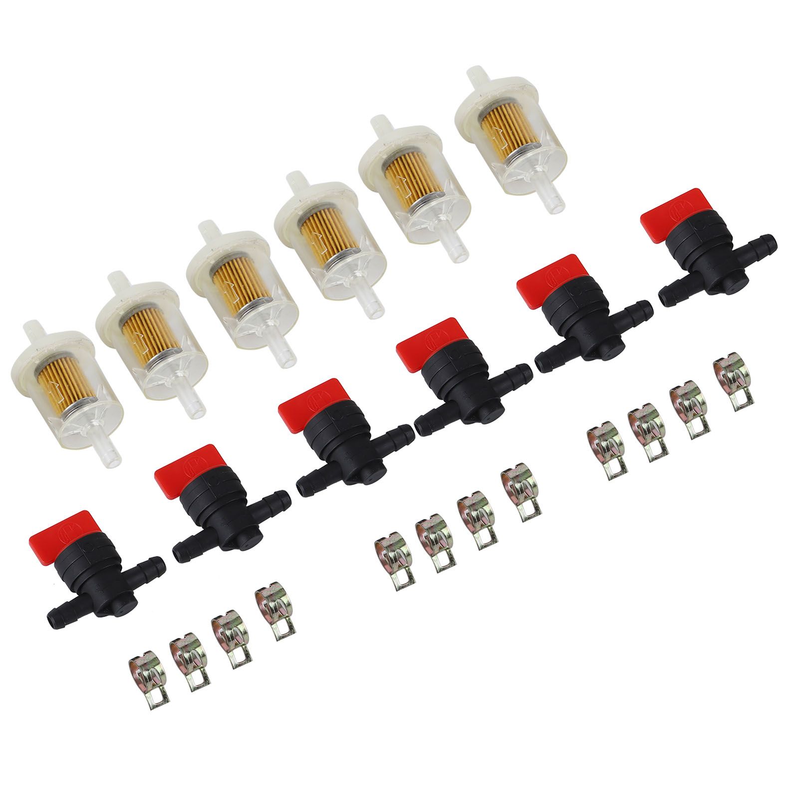 Carburetor Filter Cutoff Shut Off Valve Clamp Kit for Garden Brush Cutter Lawn view 7