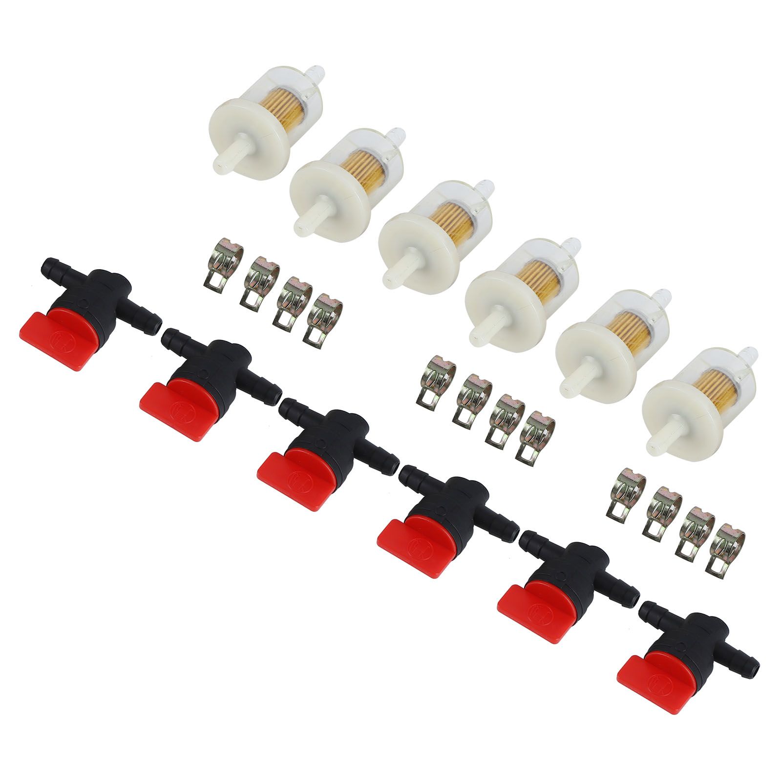 Carburetor Filter Cutoff Shut Off Valve Clamp Kit for Garden Brush Cutter Lawn view 8