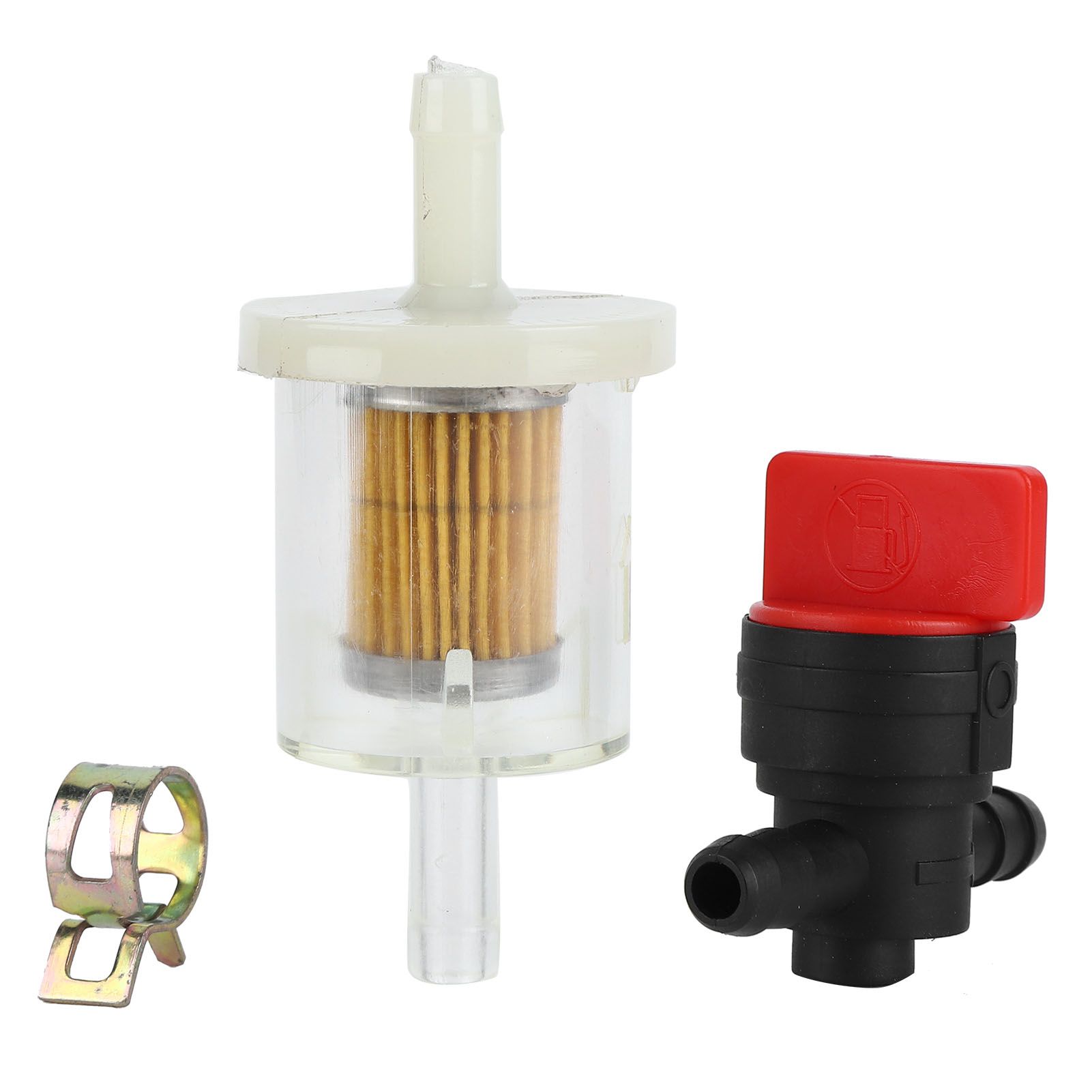 Carburetor Filter Cutoff Shut Off Valve Clamp Kit for Garden Brush Cutter Lawn view 11