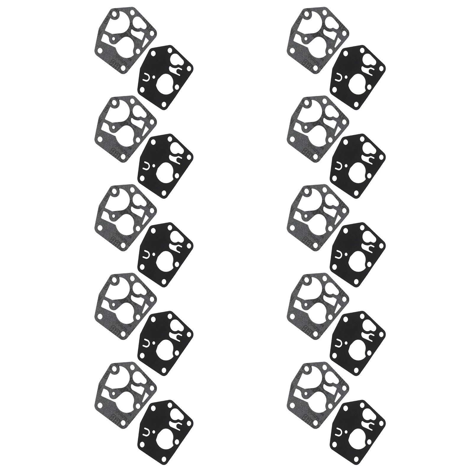 10Set Carburetor Diaphragm Gasket Kits Repairing Accessory for Briggs &amp view 5