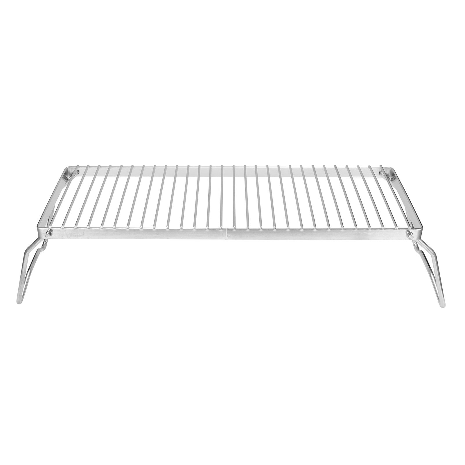 Folding Campfire Grill Portable Stainless Steel Barbeque Cooking Rack Grate Grid view 3