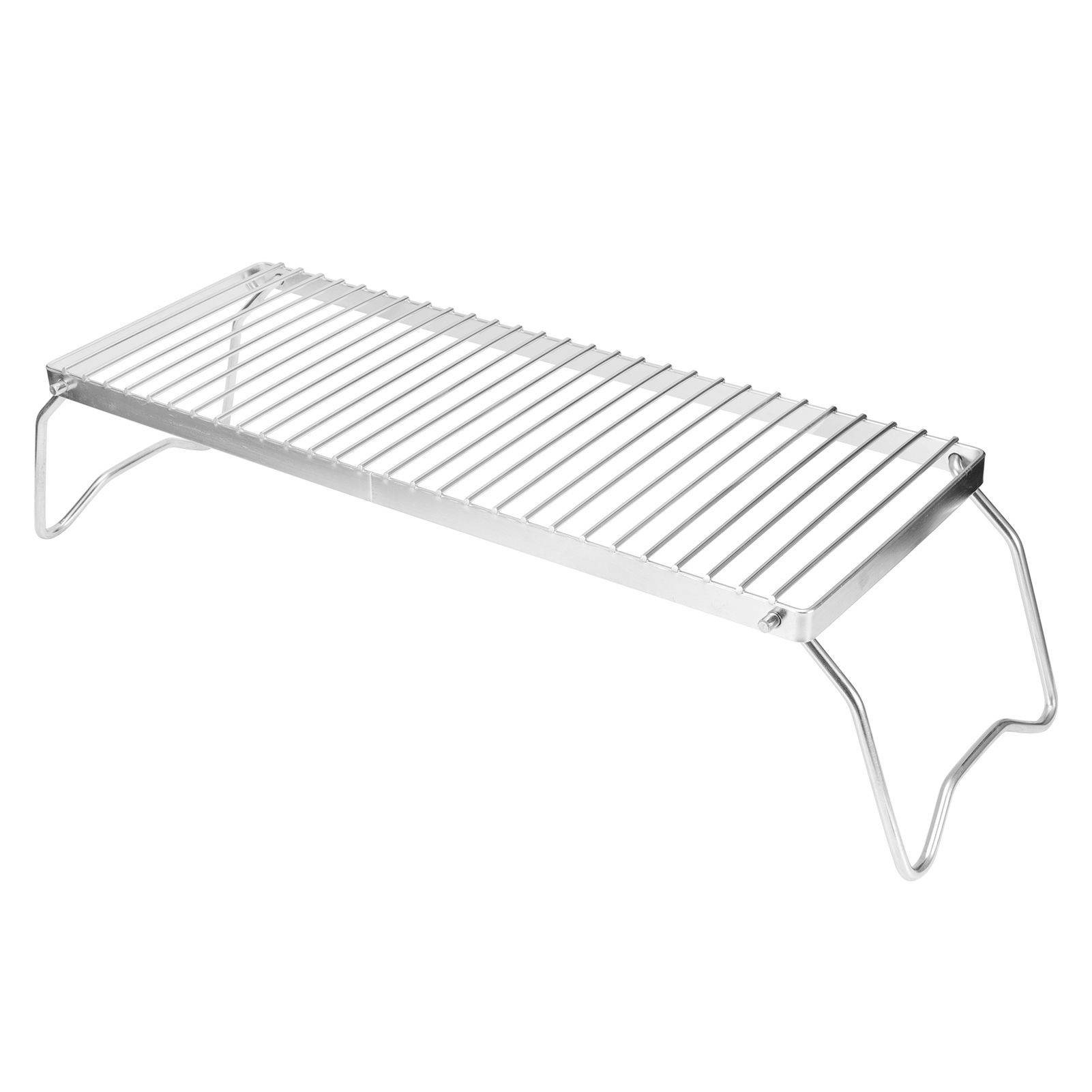 Folding Campfire Grill Portable Stainless Steel Barbeque Cooking Rack Grate Grid view 5