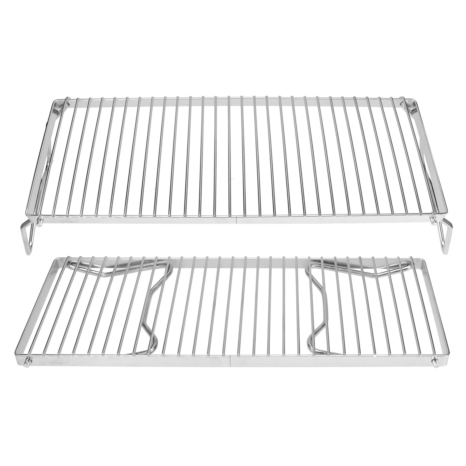 Folding Campfire Grill Portable Stainless Steel Barbeque Cooking Rack Grate Grid view 8