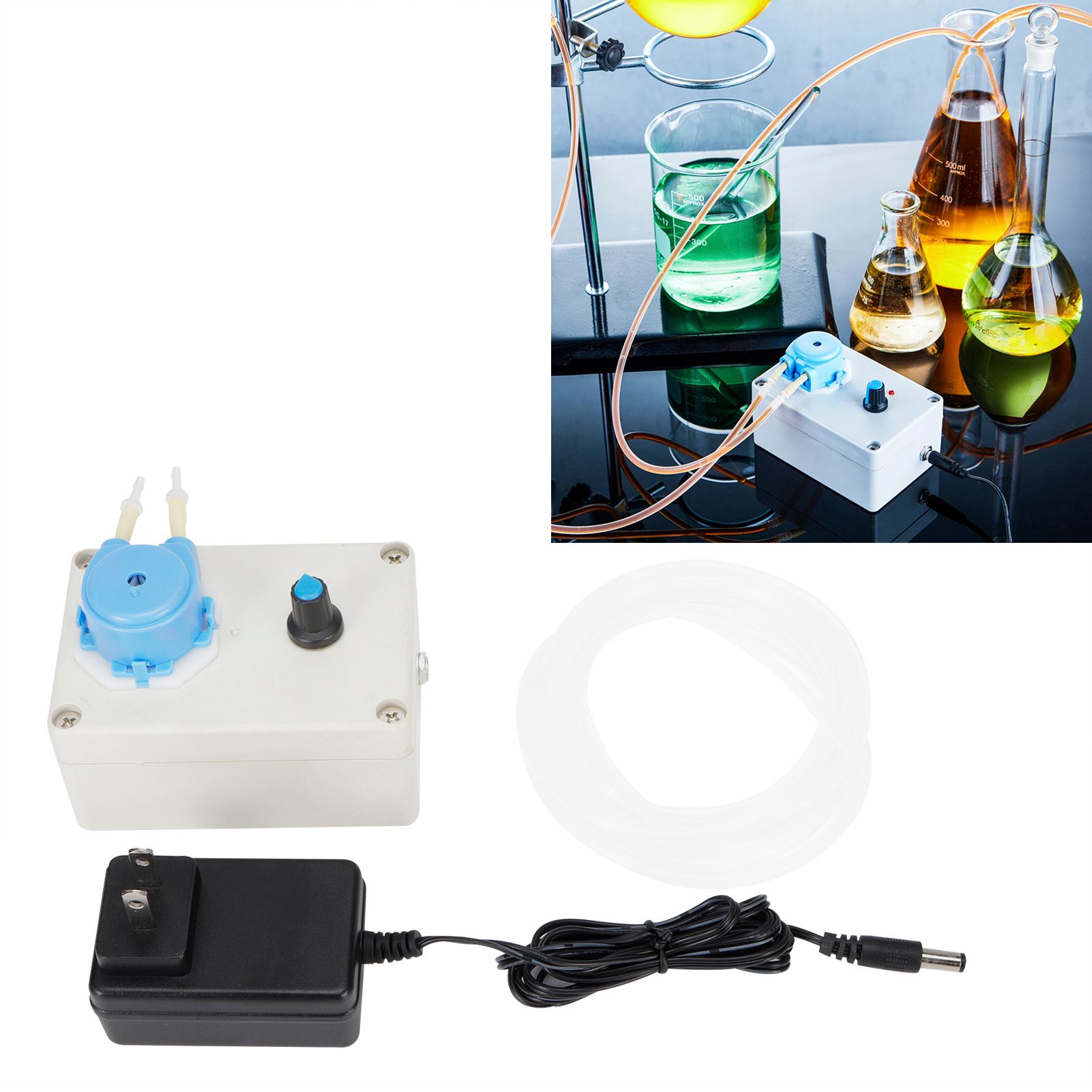 Adjustable Flow Peristaltic Liquid Pump Self‑Priming Dosing Water Pump for view 9