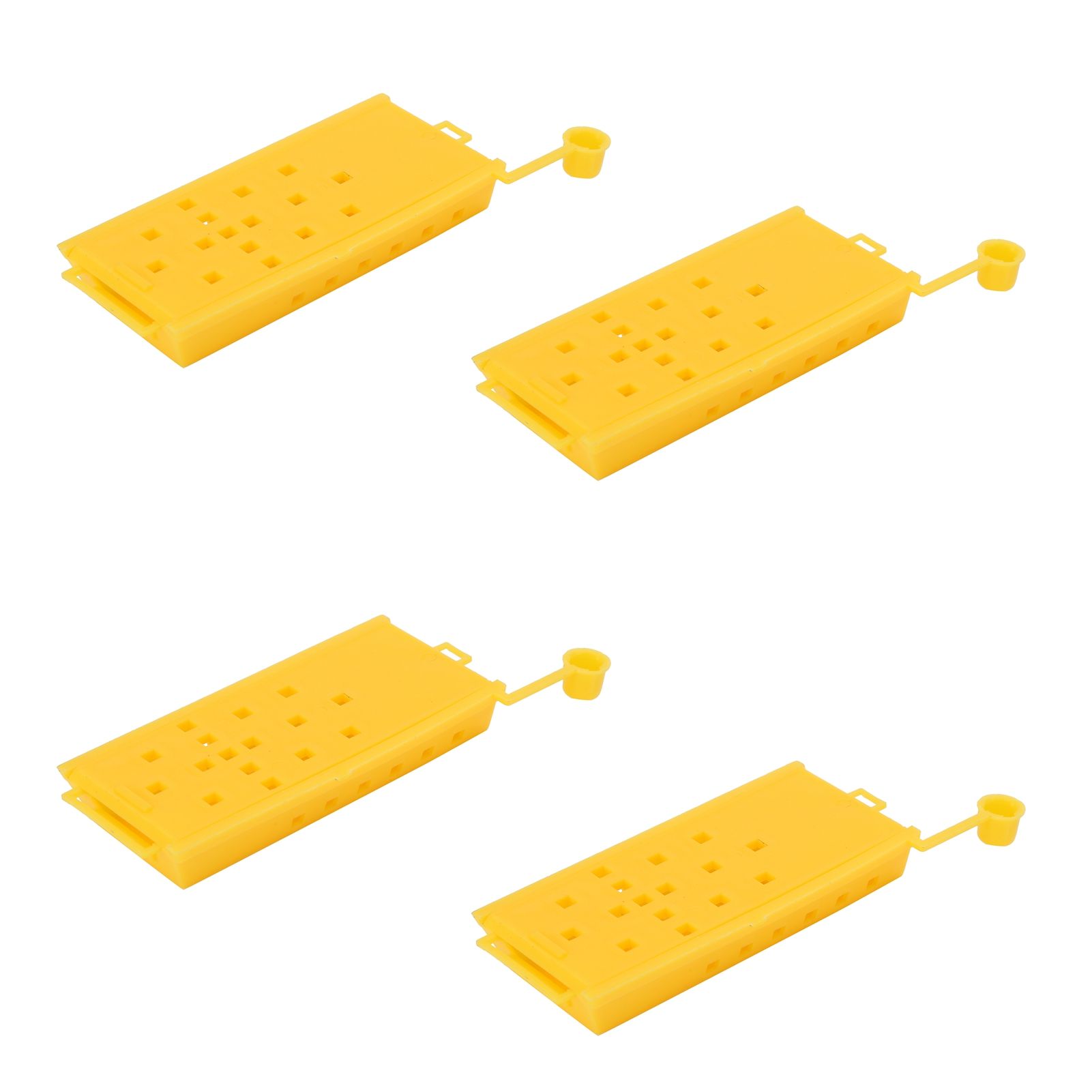 20Pcs Queen Bee Cages Yellow Plastic Capture Box Beekeeping Transport Tool view 4