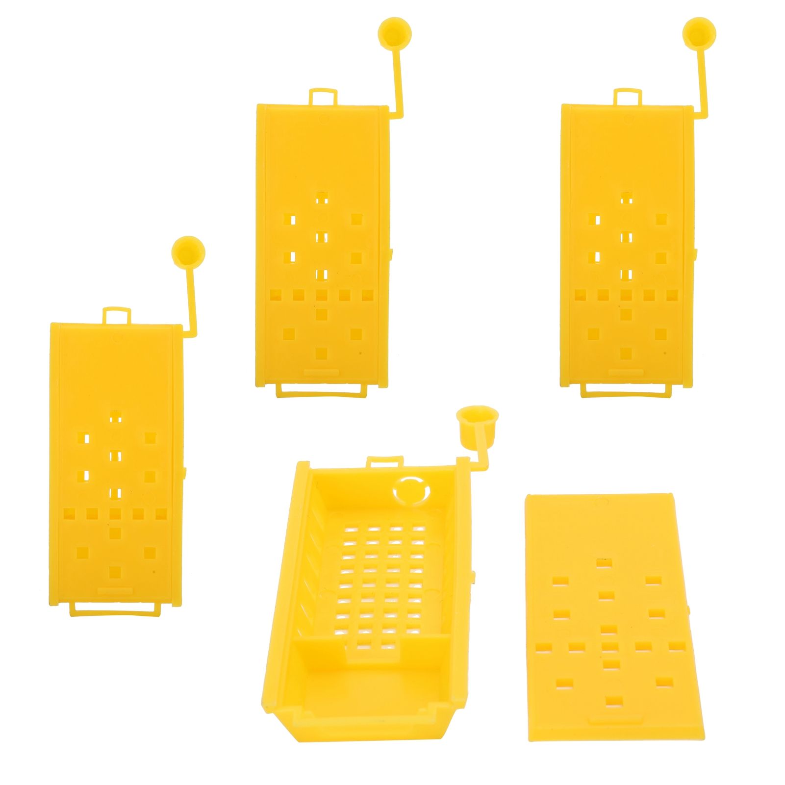20Pcs Queen Bee Cages Yellow Plastic Capture Box Beekeeping Transport Tool view 6