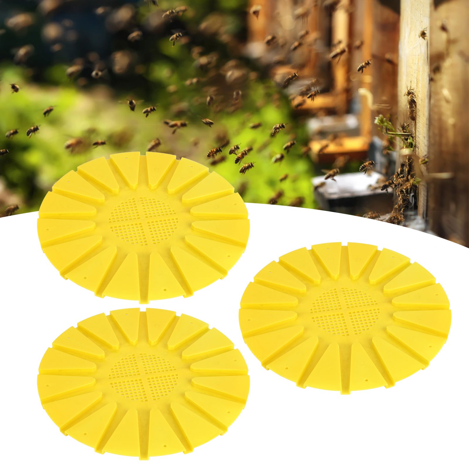 3Pcs Beehive Boor Exit Disc 16 Way Round AntiRunning Escape Plate Beekeeping Tool view 10
