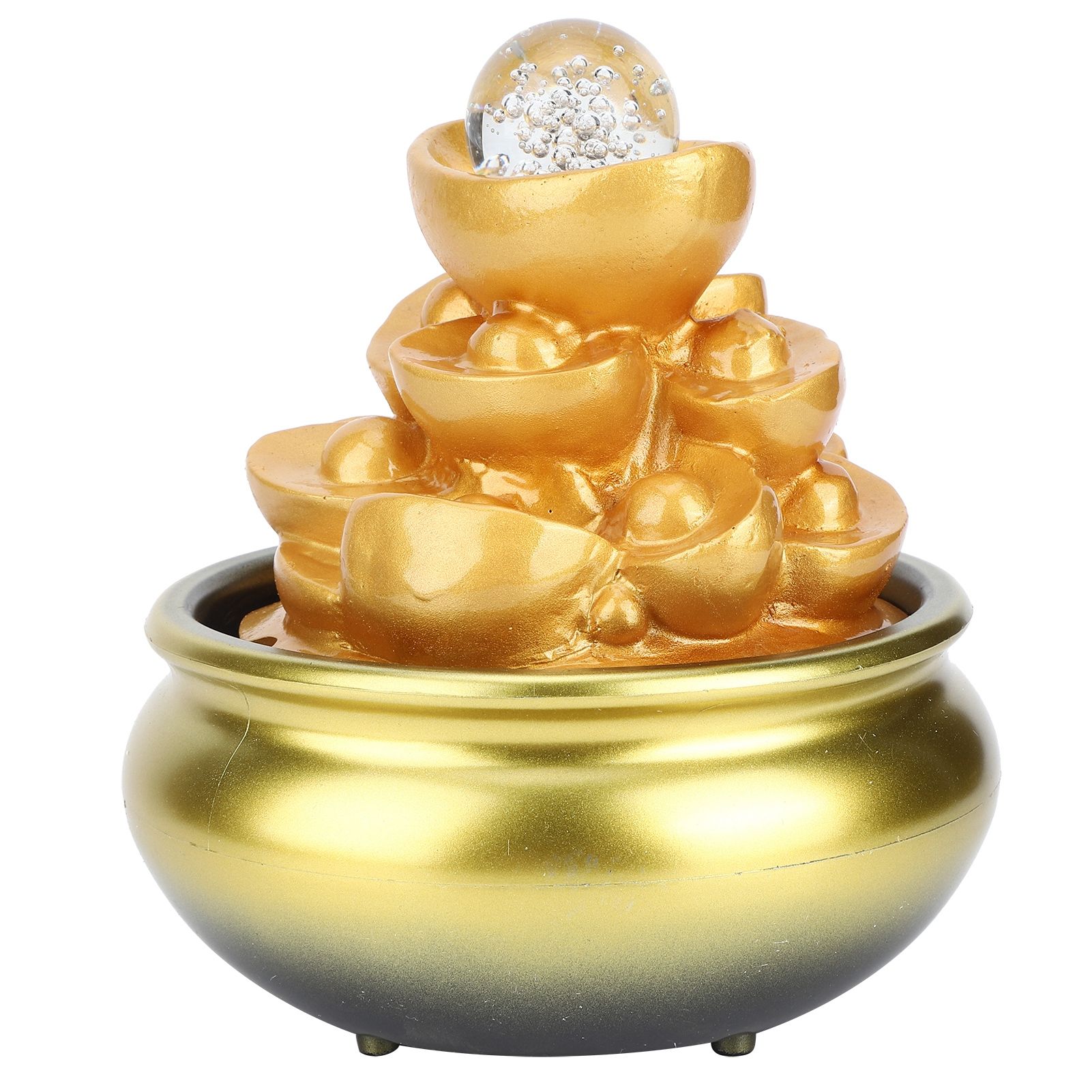 LED Water Fountain Innovative Resin Waterfall Ornament Art Crafts for Home view 3