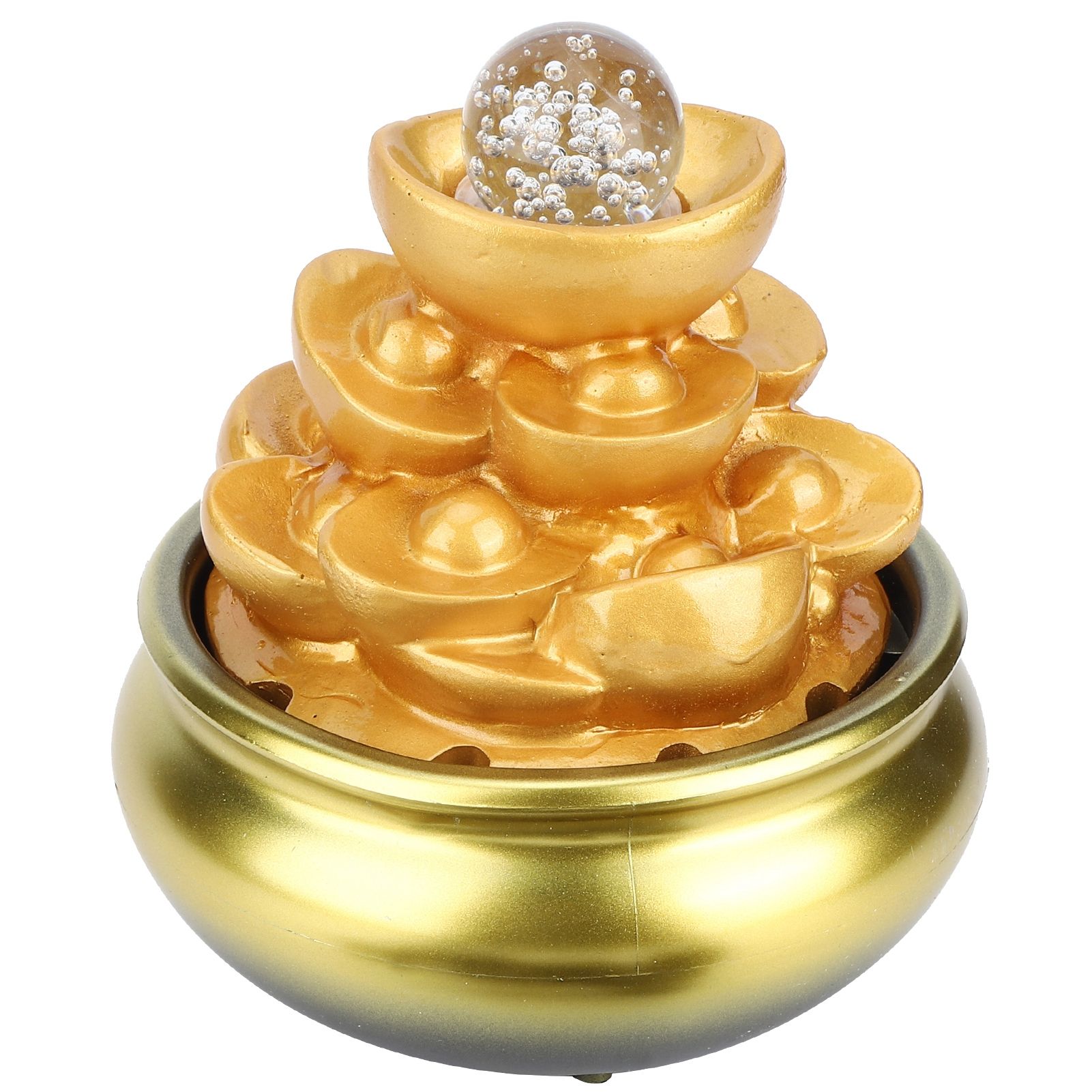 LED Water Fountain Innovative Resin Waterfall Ornament Art Crafts for Home view 8