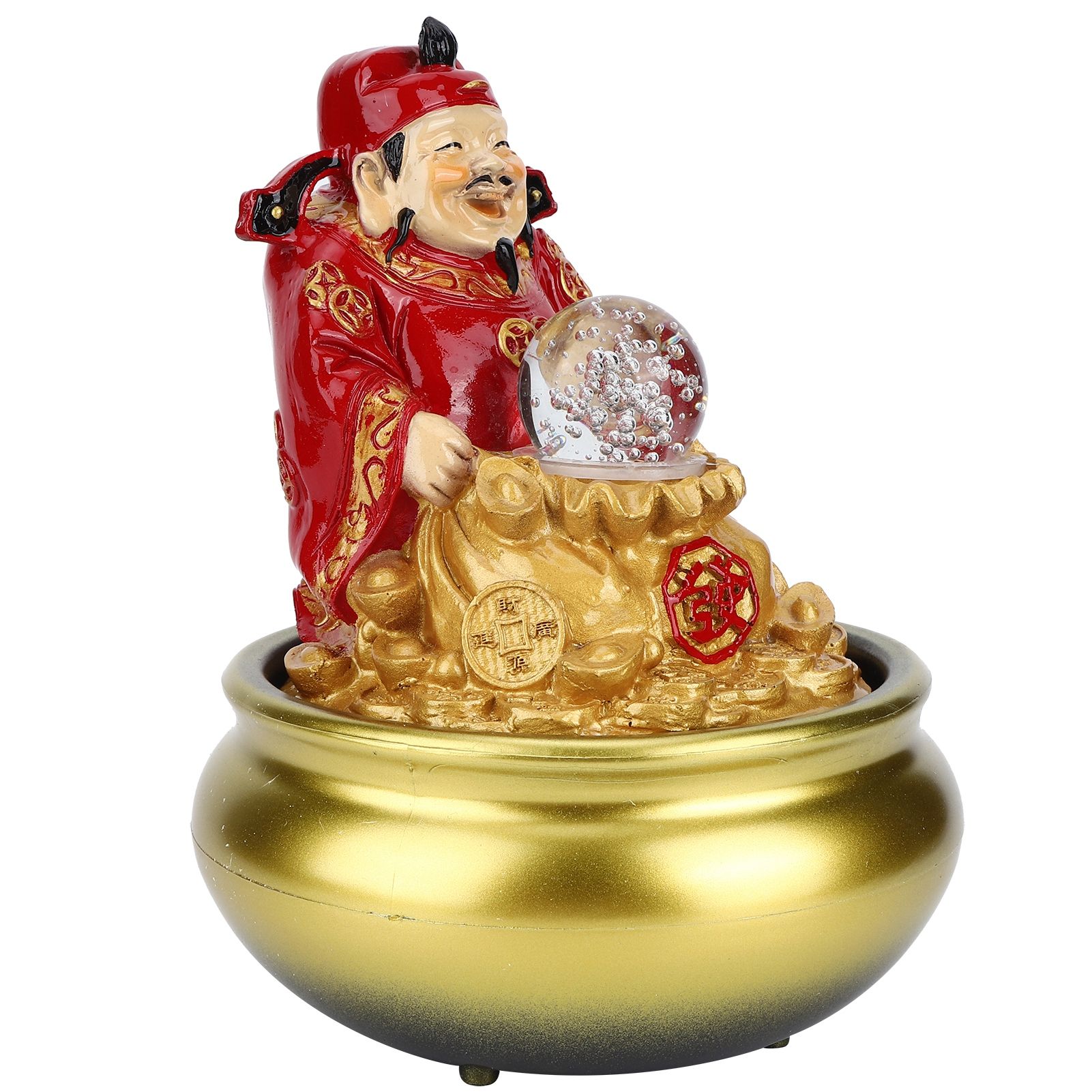 LED Water Fountain Innovative Resin Waterfall Ornament Art Crafts for Home view 4
