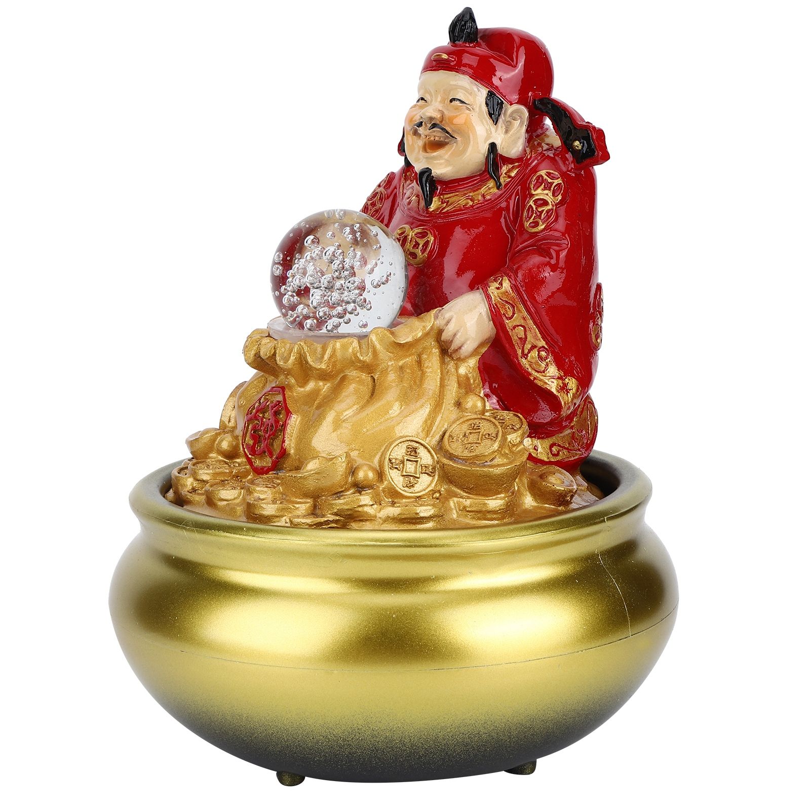 LED Water Fountain Innovative Resin Waterfall Ornament Art Crafts for Home view 5