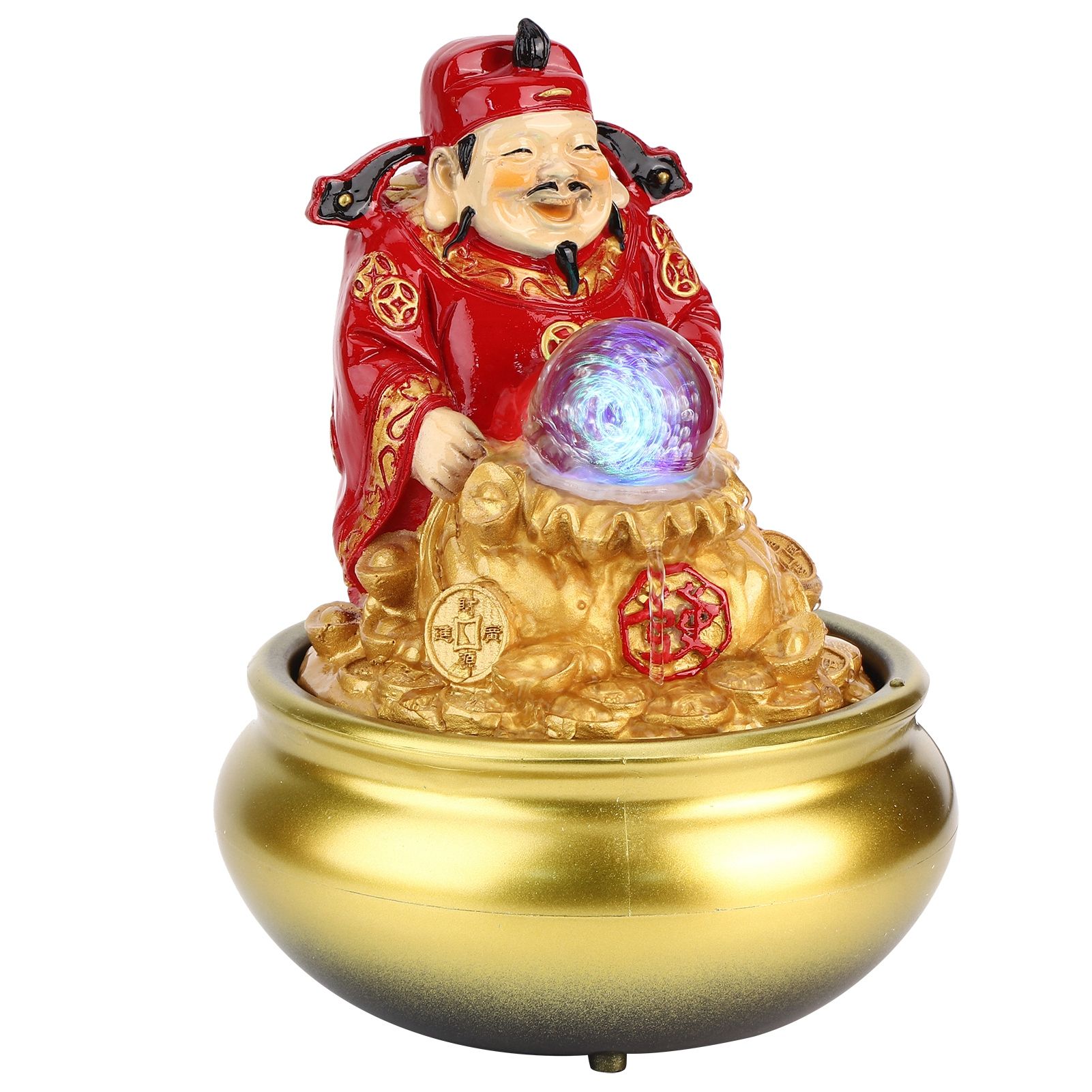 LED Water Fountain Innovative Resin Waterfall Ornament Art Crafts for Home view 6