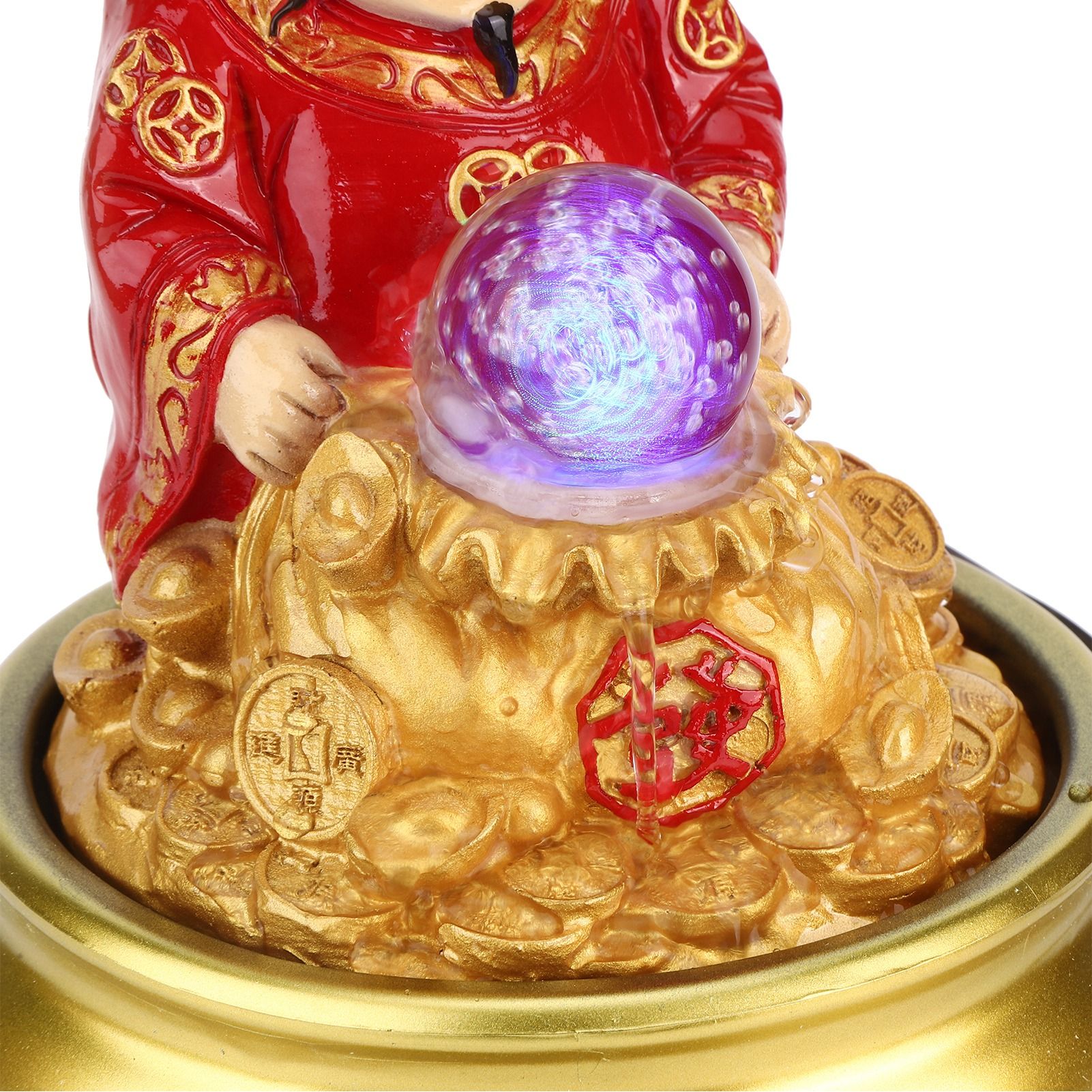 LED Water Fountain Innovative Resin Waterfall Ornament Art Crafts for Home view 12