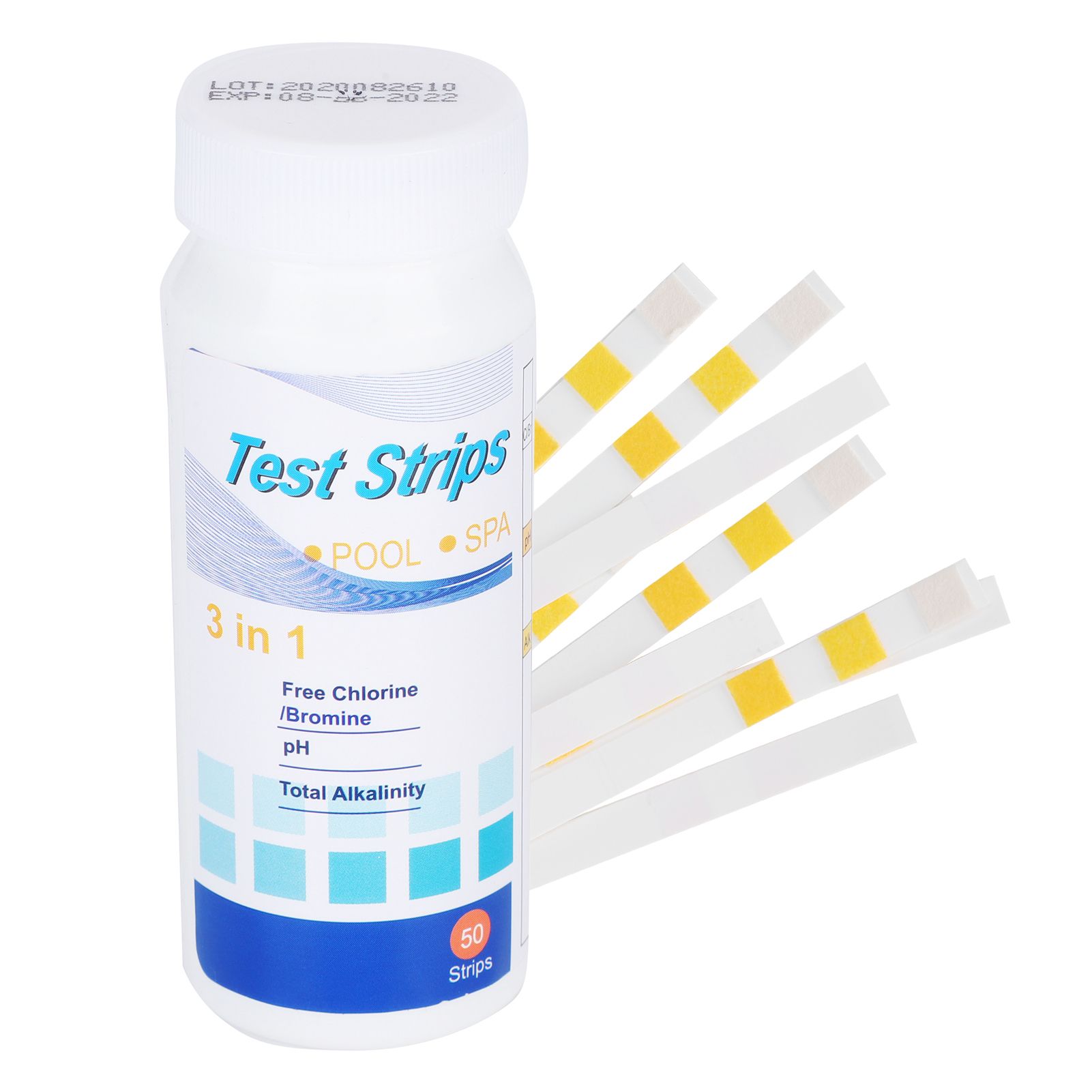 3in1 Water PH Test Paper Swimming Pool SPA Chlorine Test Strips Pool Cleaner