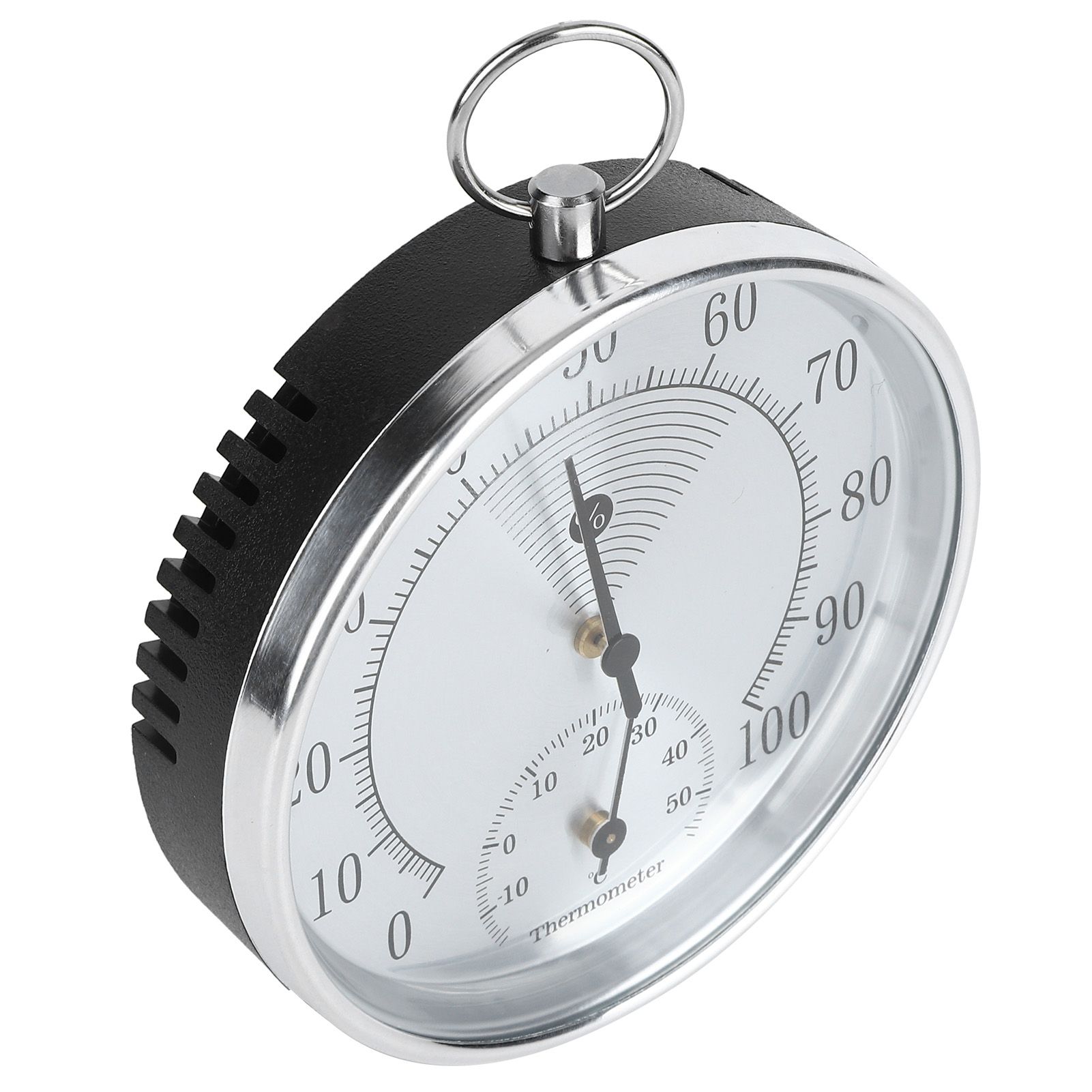 10cm Thermometer Hygrometer with Hanging Ring for Indoor Home Warehouse Office view 4