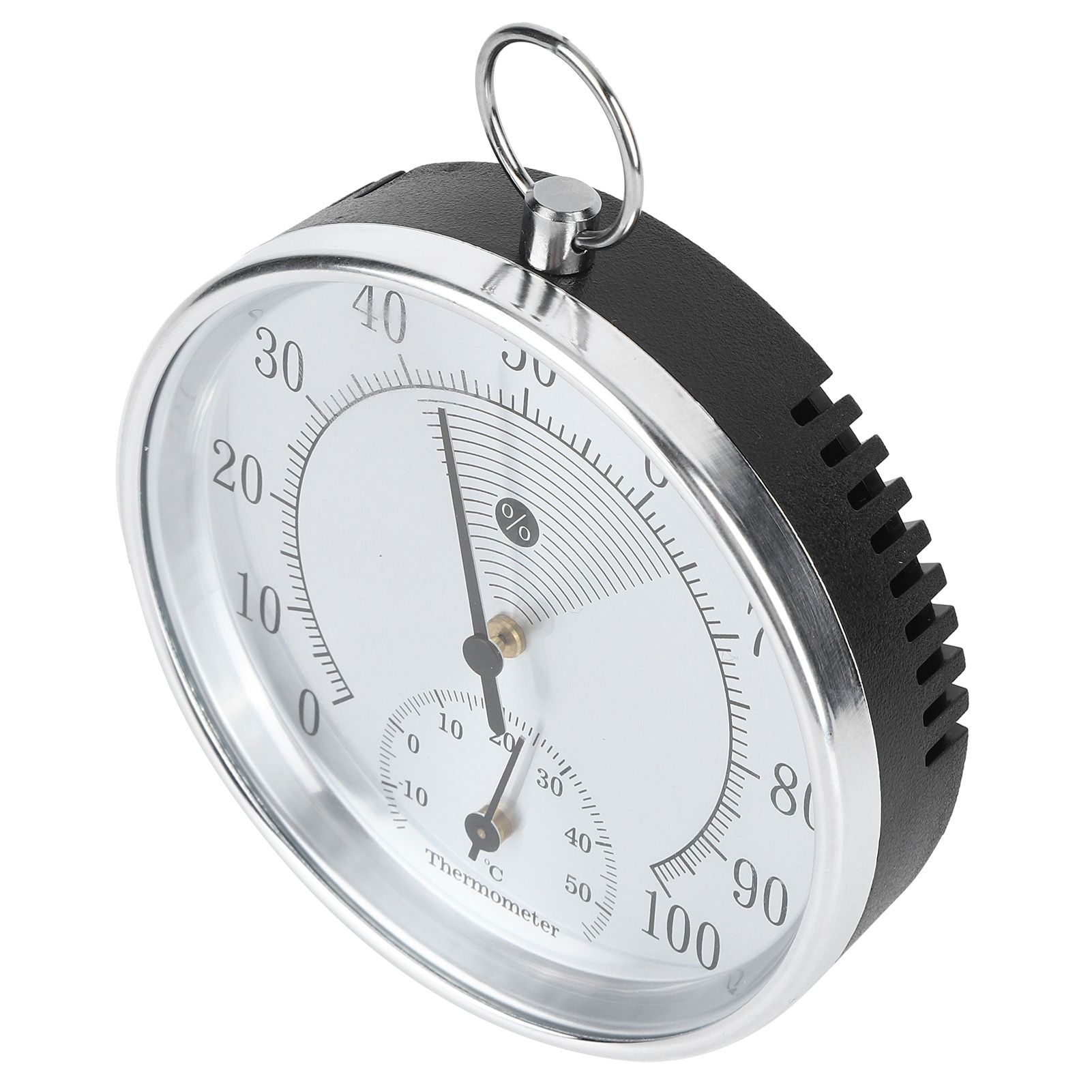 10cm Thermometer Hygrometer with Hanging Ring for Indoor Home Warehouse Office view 6