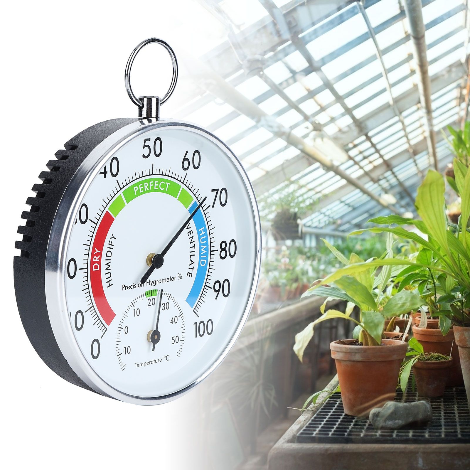 Indoor Thermometer Hygrometer Wall Hanging Temperature Humidity Meter for Home view 12