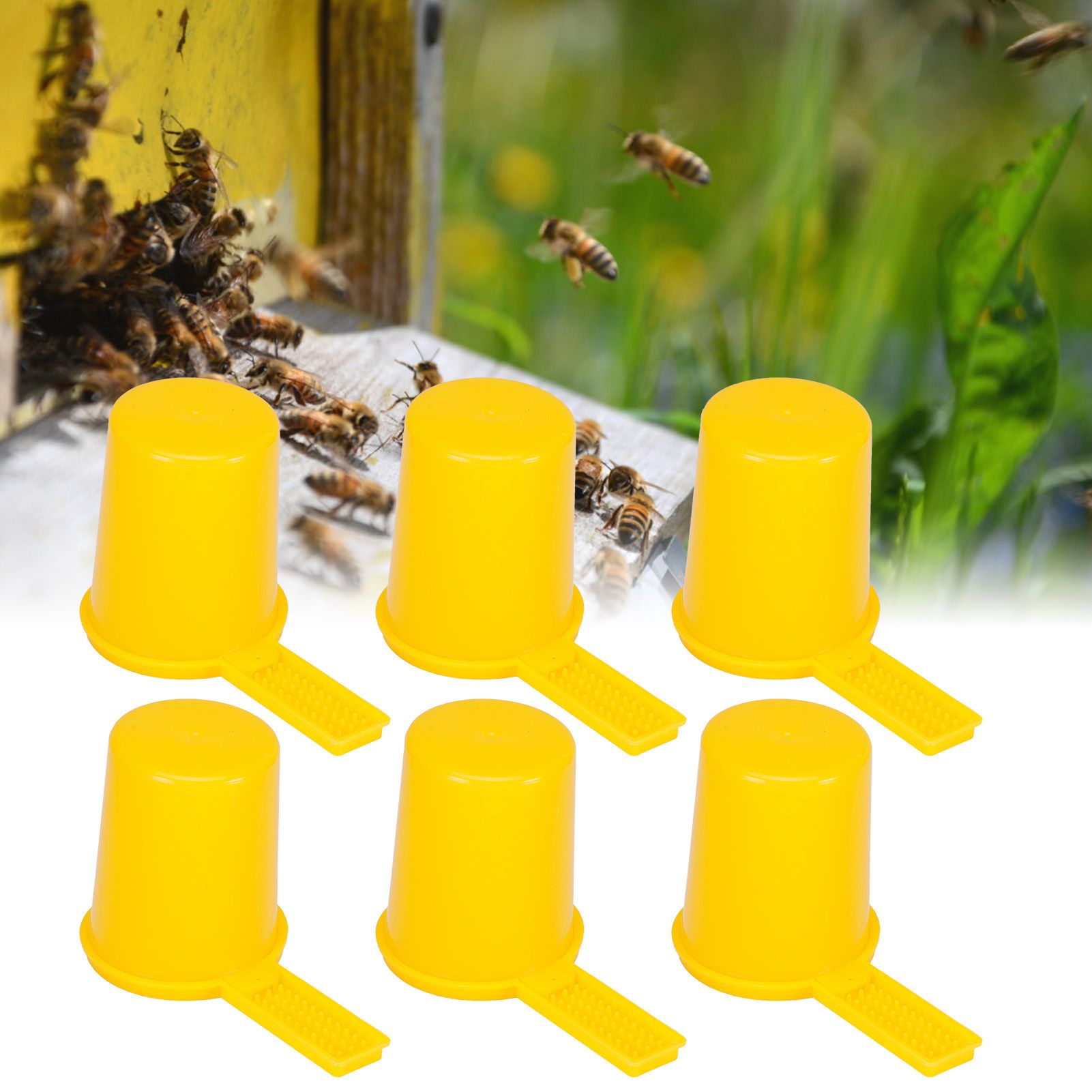 6Set Bee Water Feeder Beehive Drinking Feeding Device Beekeeping Rearing Accessory view 9