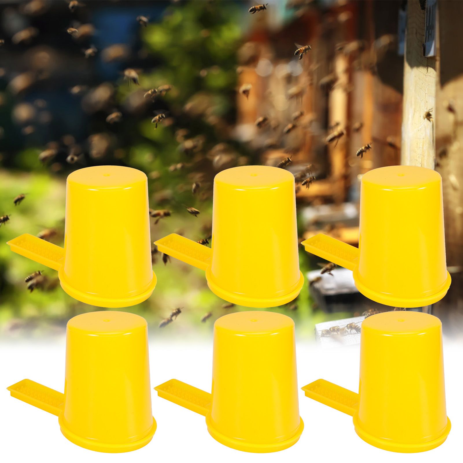 6Set Bee Water Feeder Beehive Drinking Feeding Device Beekeeping Rearing Accessory view 10