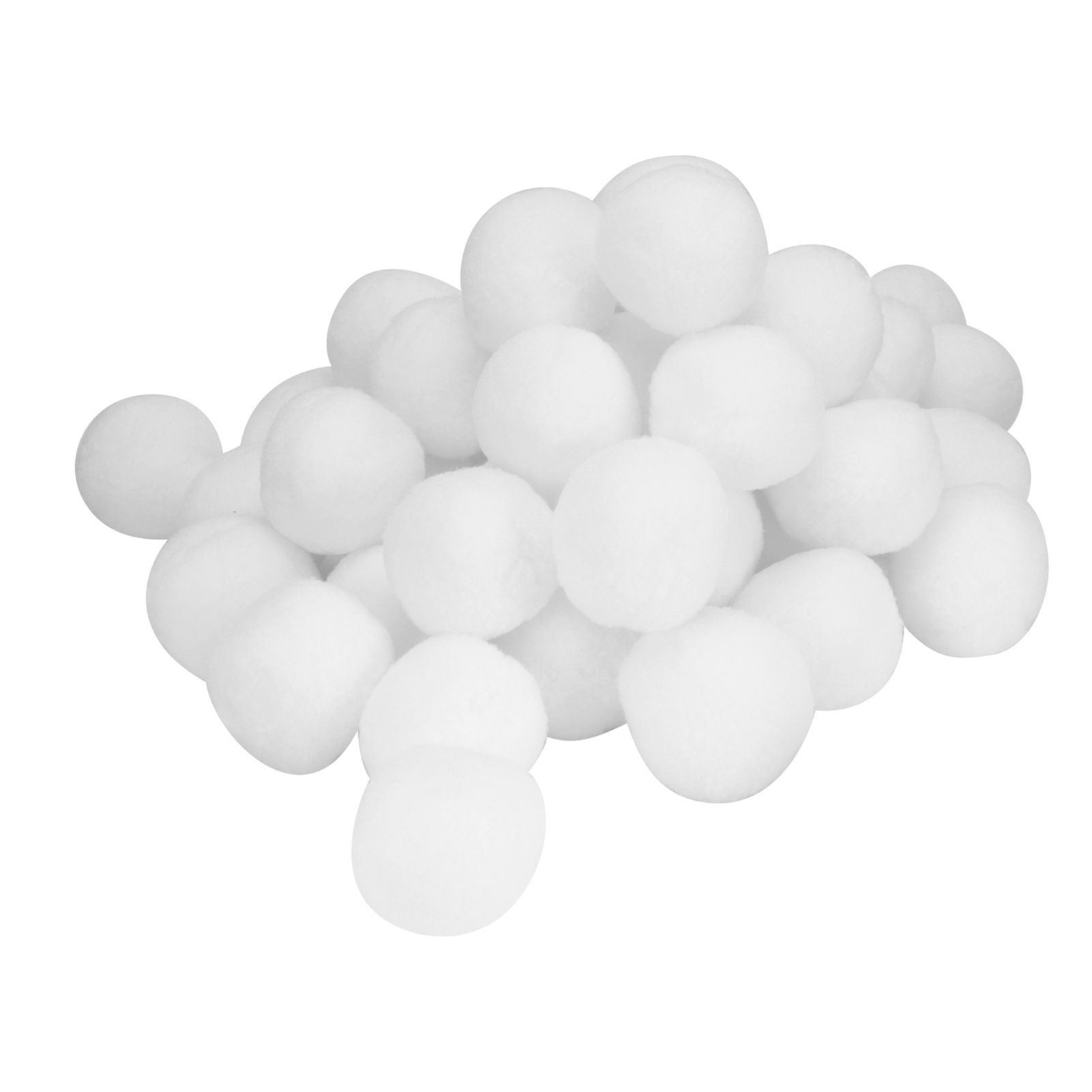 50Pcs 7cm Imitation Snow Ball Christmas Fake Balls Toys Indoor Game Props view 3